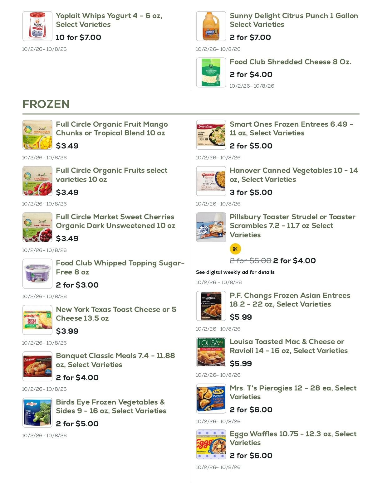 Geissler's Supermarket Weekly Ad October 2 - 8, 2026