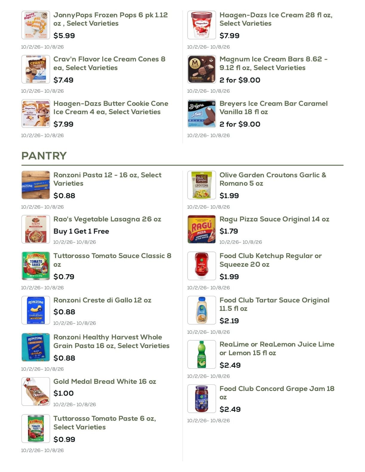 Geissler's Supermarket Weekly Ad October 2 - 8, 2026