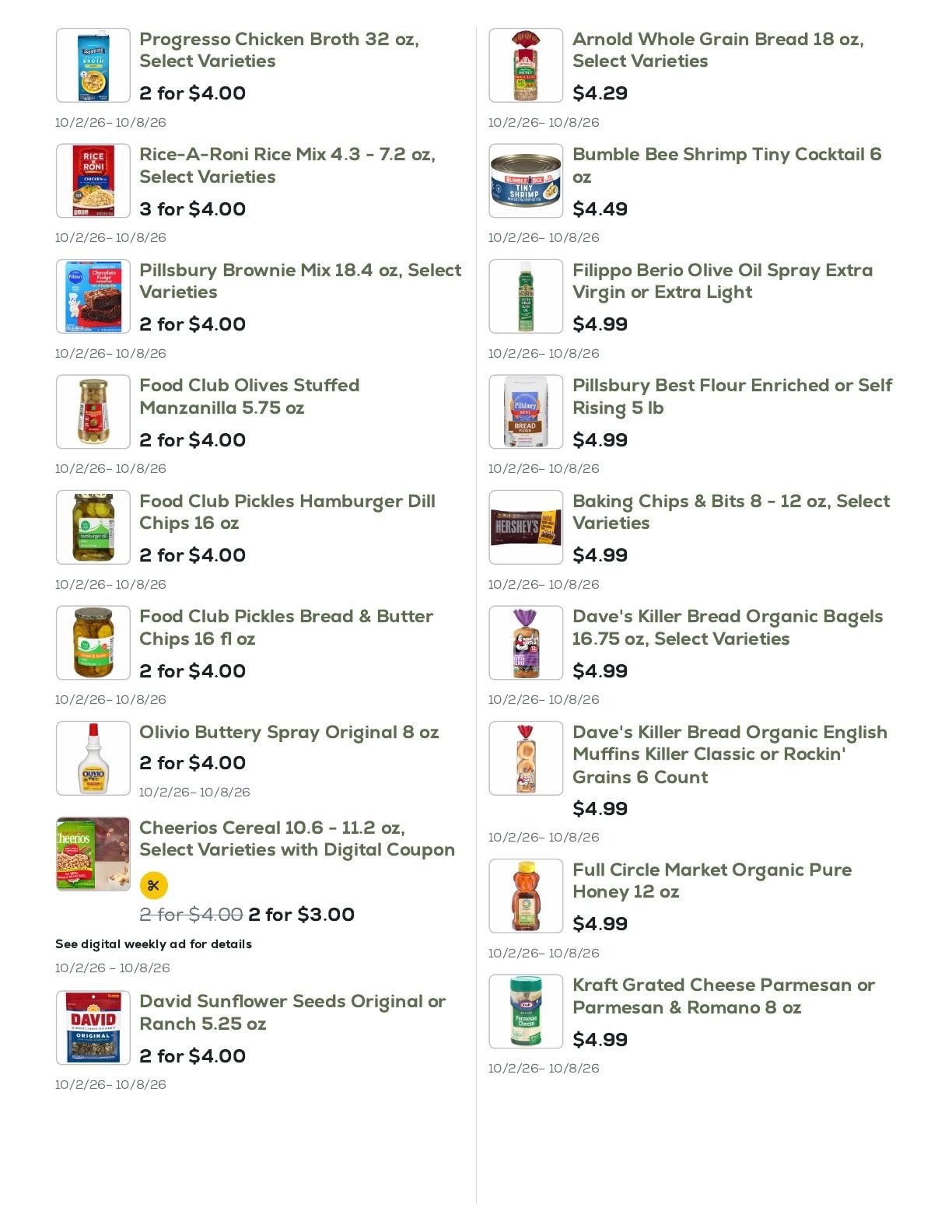 Geissler's Supermarket Weekly Ad October 2 - 8, 2026