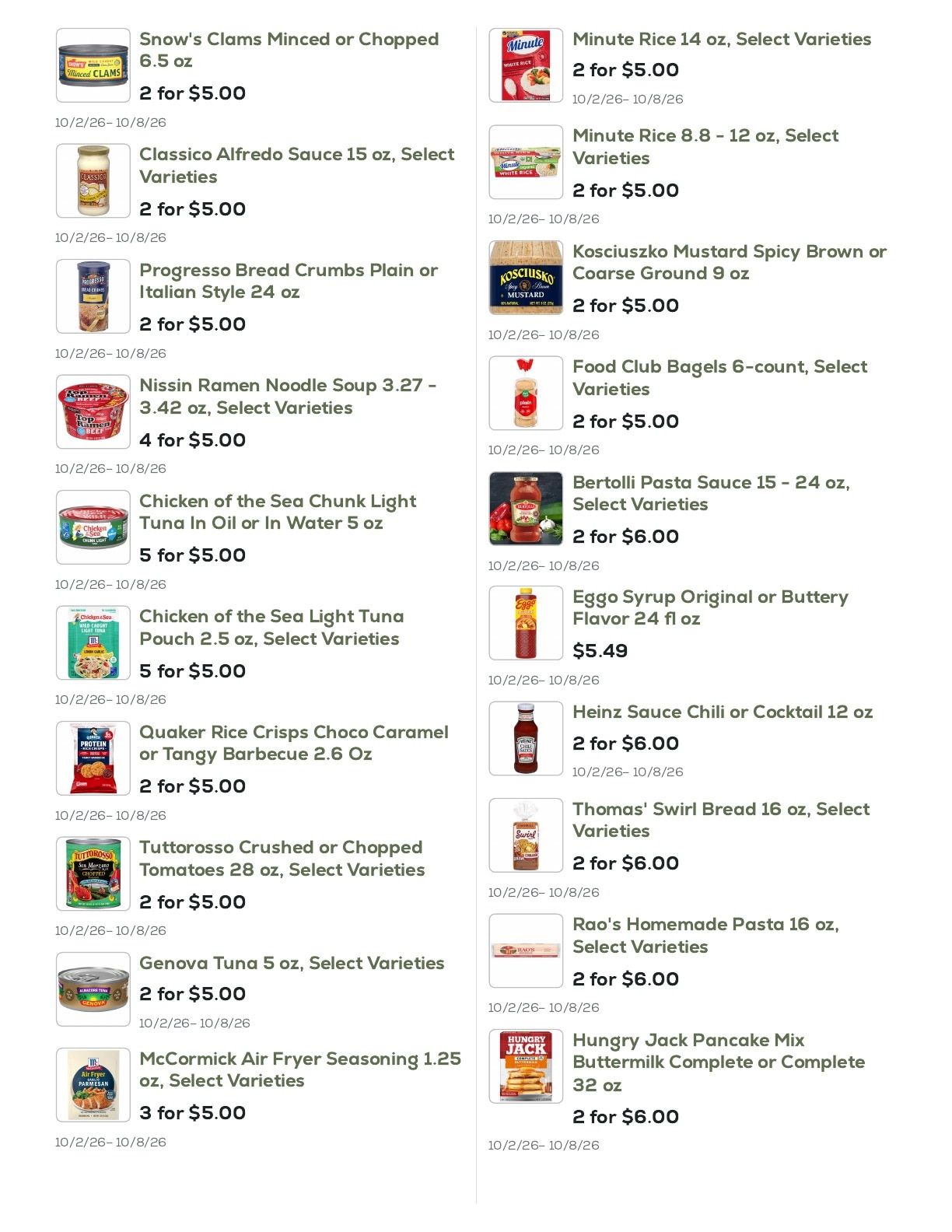 Geissler's Supermarket Weekly Ad October 2 - 8, 2026