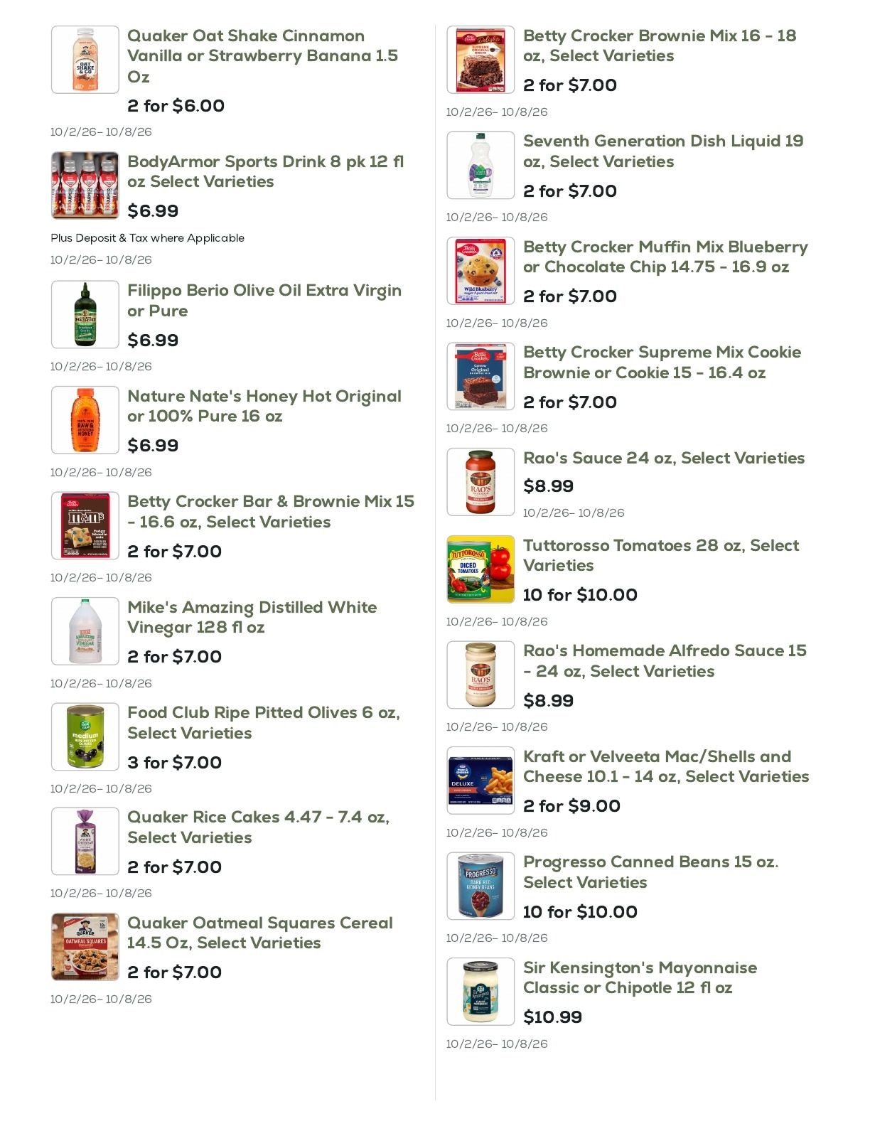 Geissler's Supermarket Weekly Ad October 2 - 8, 2026