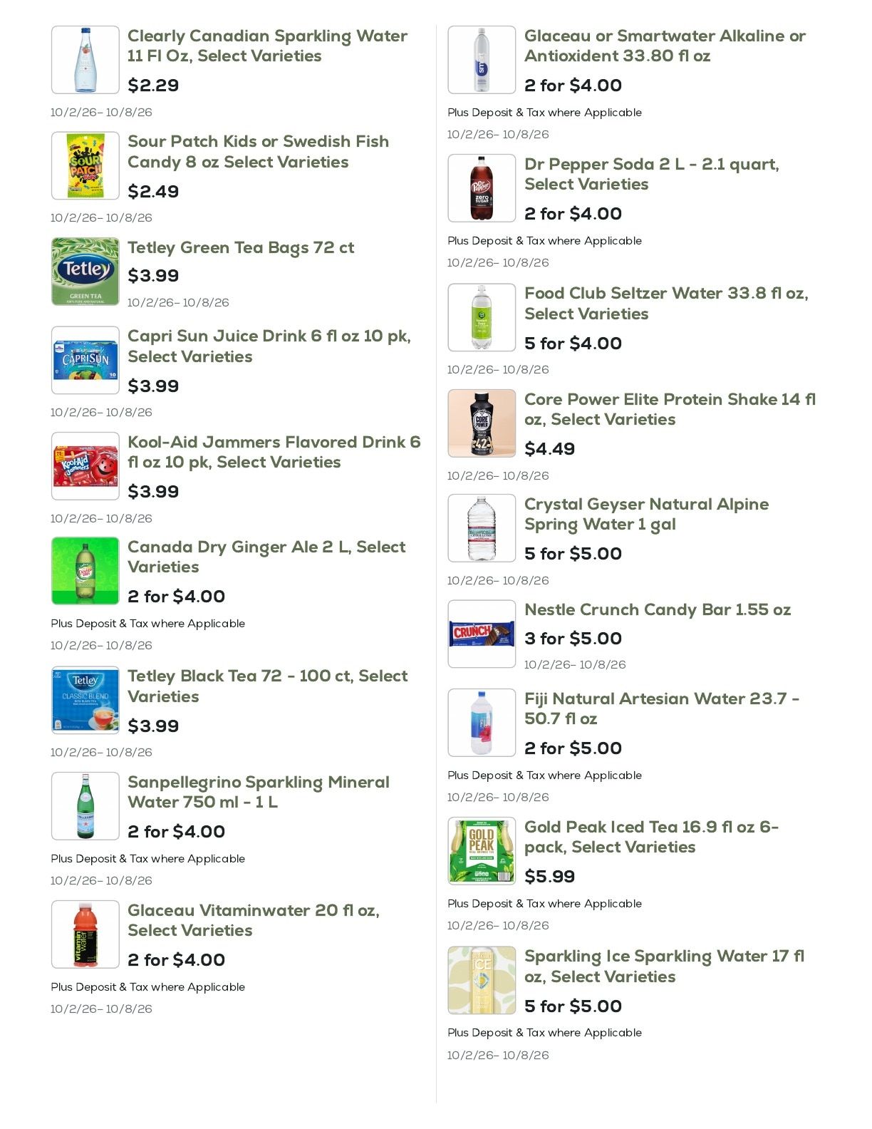 Geissler's Supermarket Weekly Ad October 2 - 8, 2026