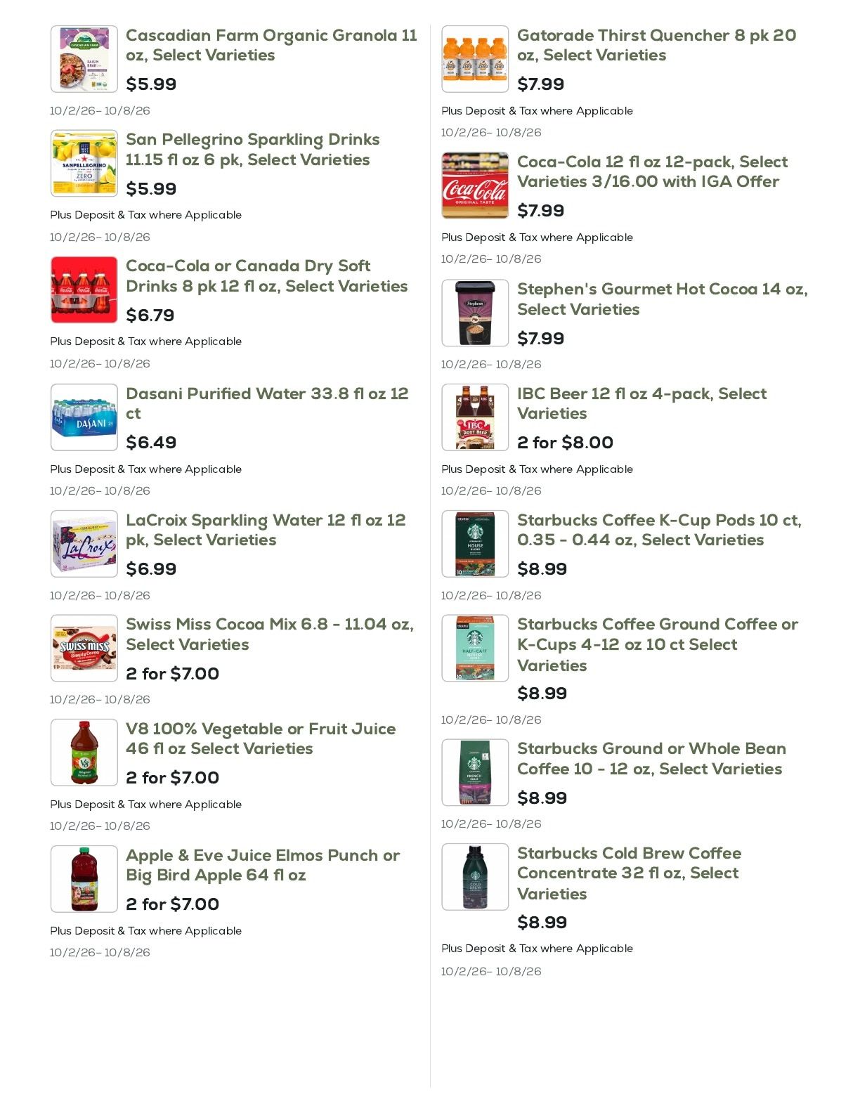 Geissler's Supermarket Weekly Ad October 2 - 8, 2026