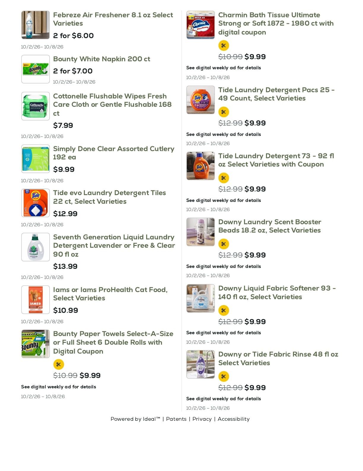 Geissler's Supermarket Weekly Ad October 2 - 8, 2026