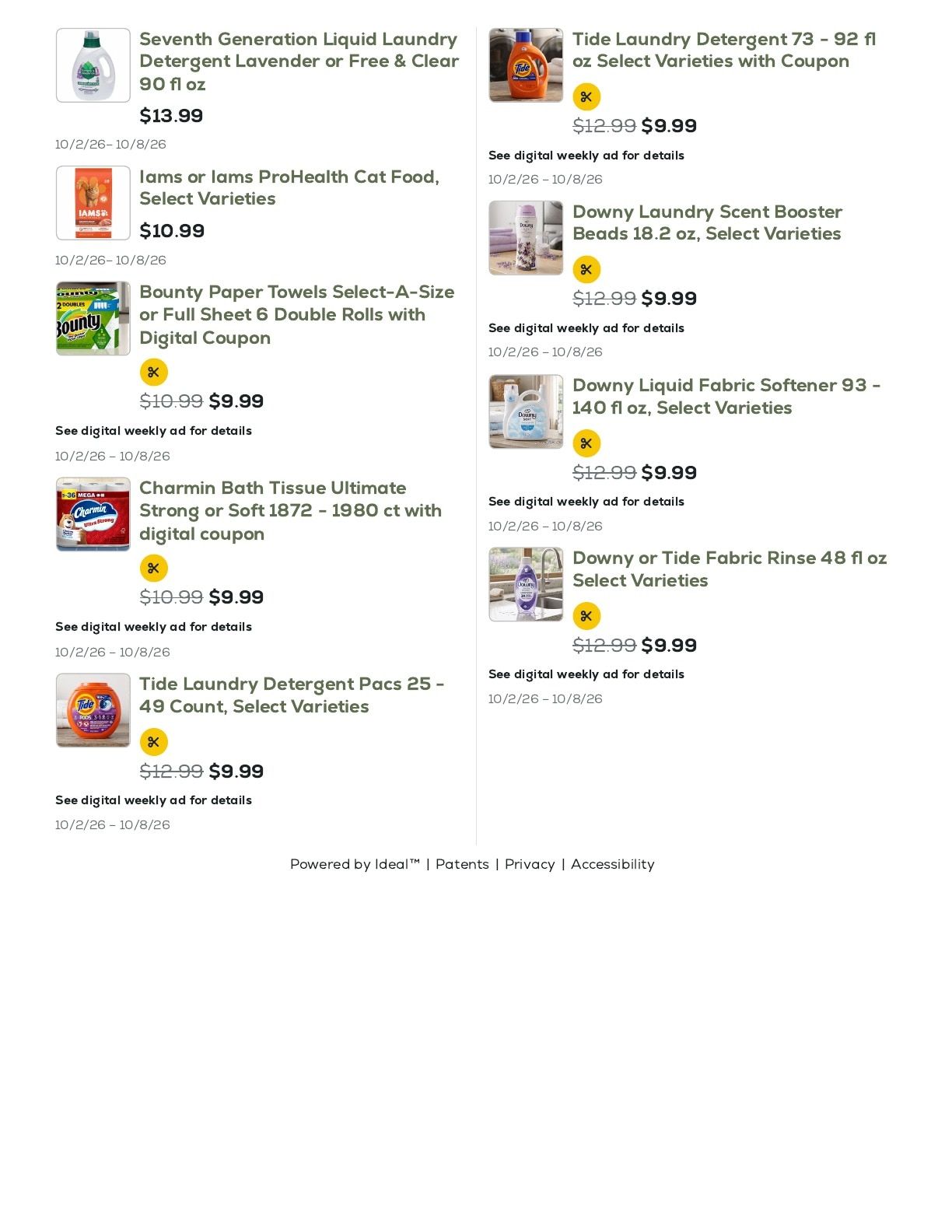 Geissler's Supermarket Weekly Ad October 2 - 8, 2026