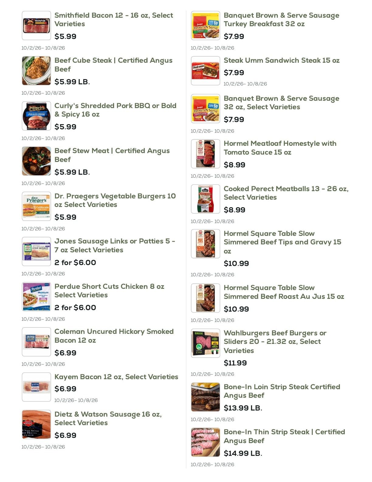 Geissler's Supermarket Weekly Ad October 2 - 8, 2026