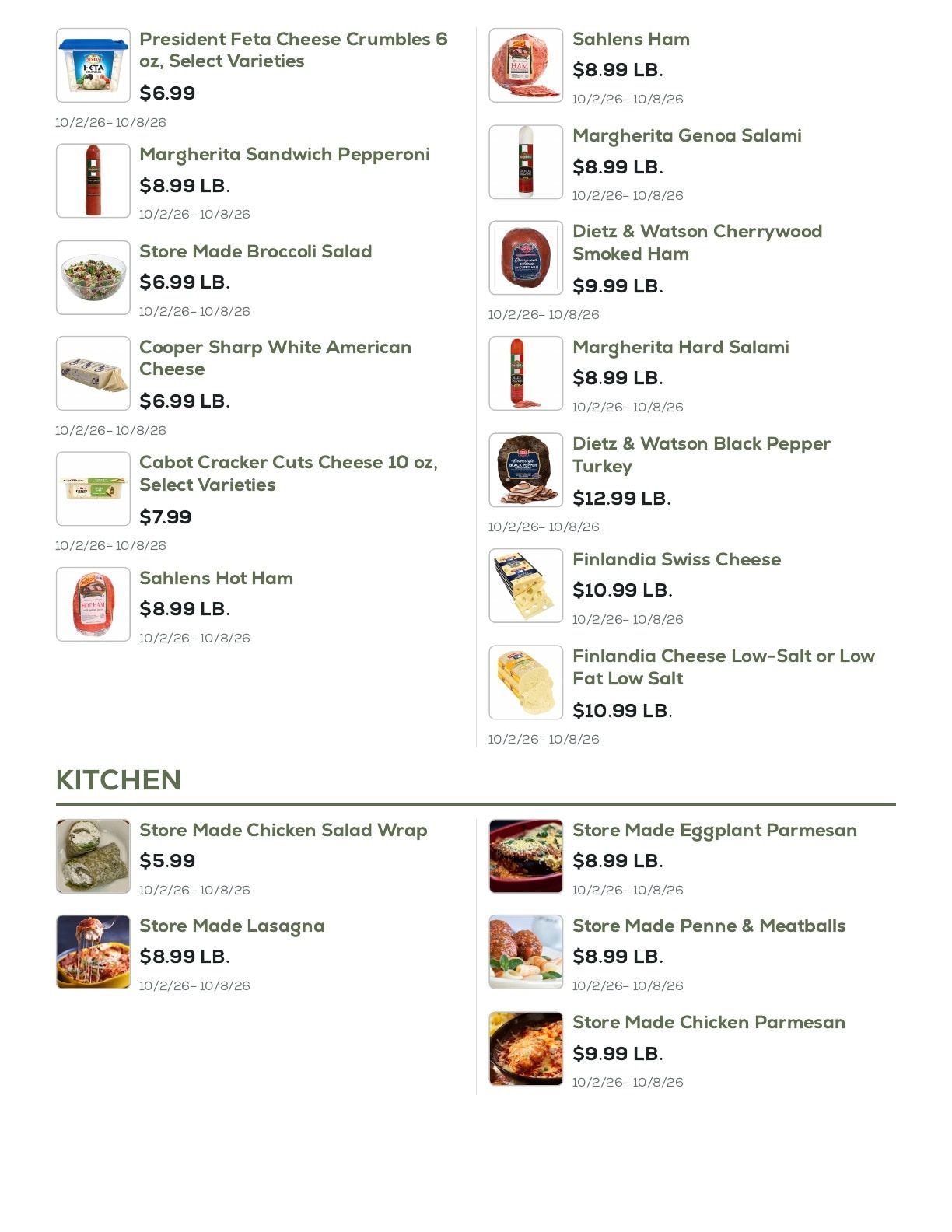 Geissler's Supermarket Weekly Ad October 2 - 8, 2026