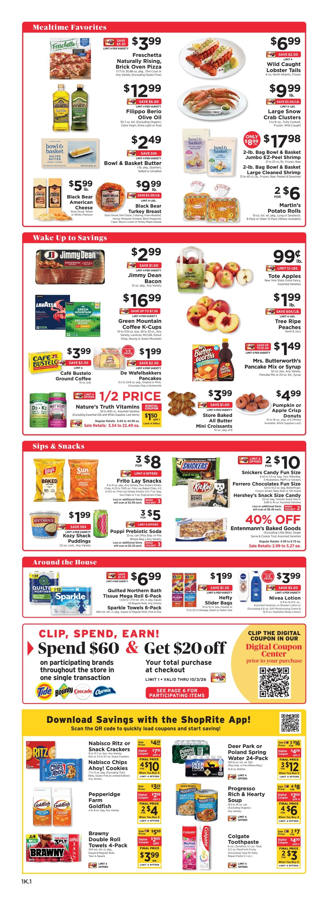 ShopRite (949 Beards Hill Rd, Aberdeen, MD) Weekly Ad October 2 - 8, 2026