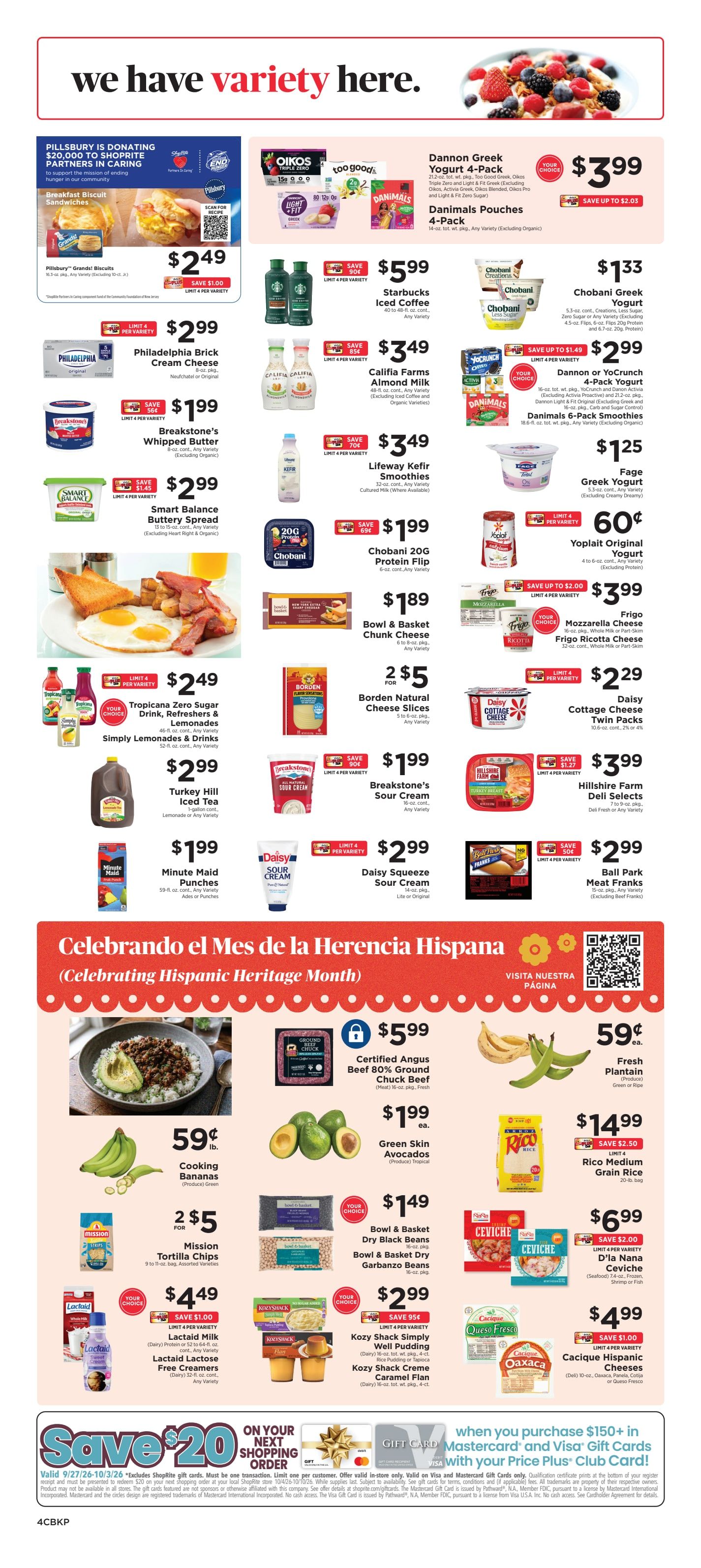 ShopRite (949 Beards Hill Rd, Aberdeen, MD) Weekly Ad October 2 - 8, 2026