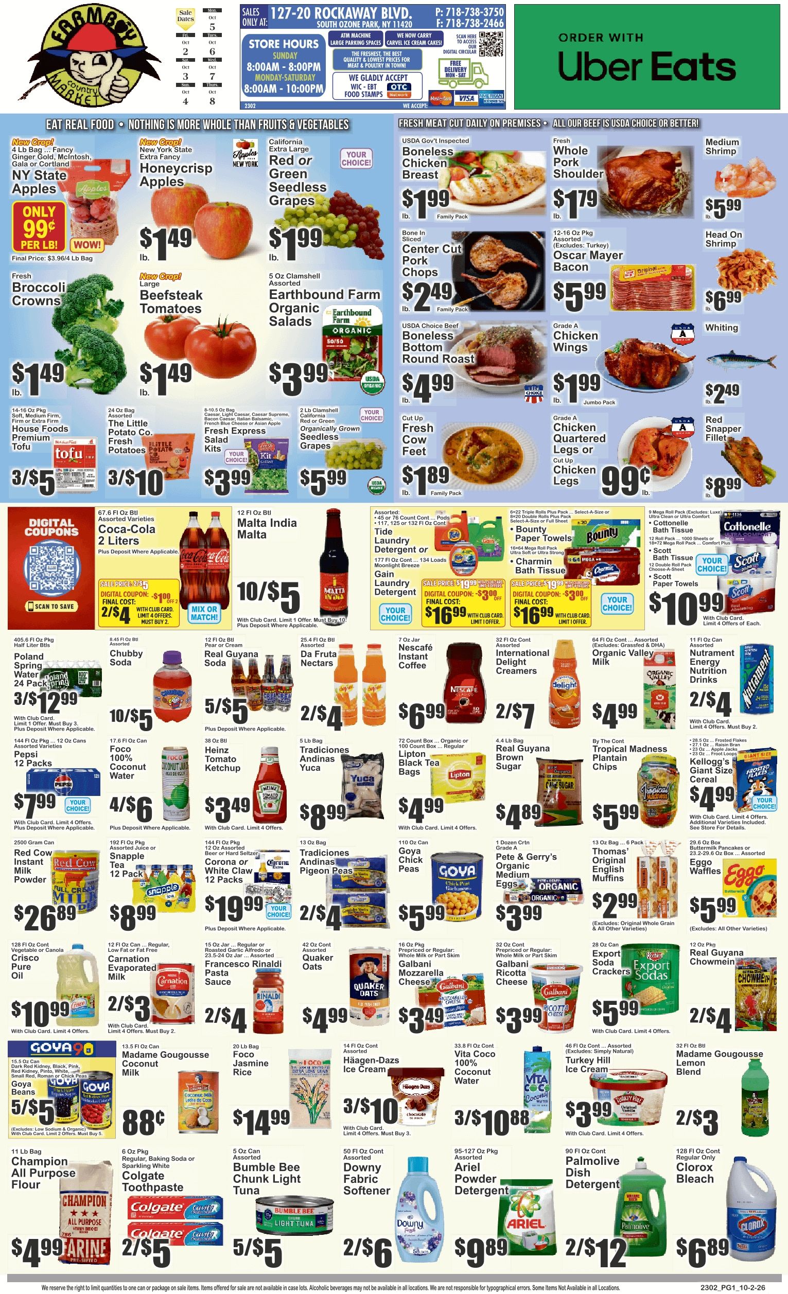 Farm Boy Country Market (127-20 Rockaway Blvd, Ozone Park, NY) Key Food Weekly Ad October 2 - 8, 2026