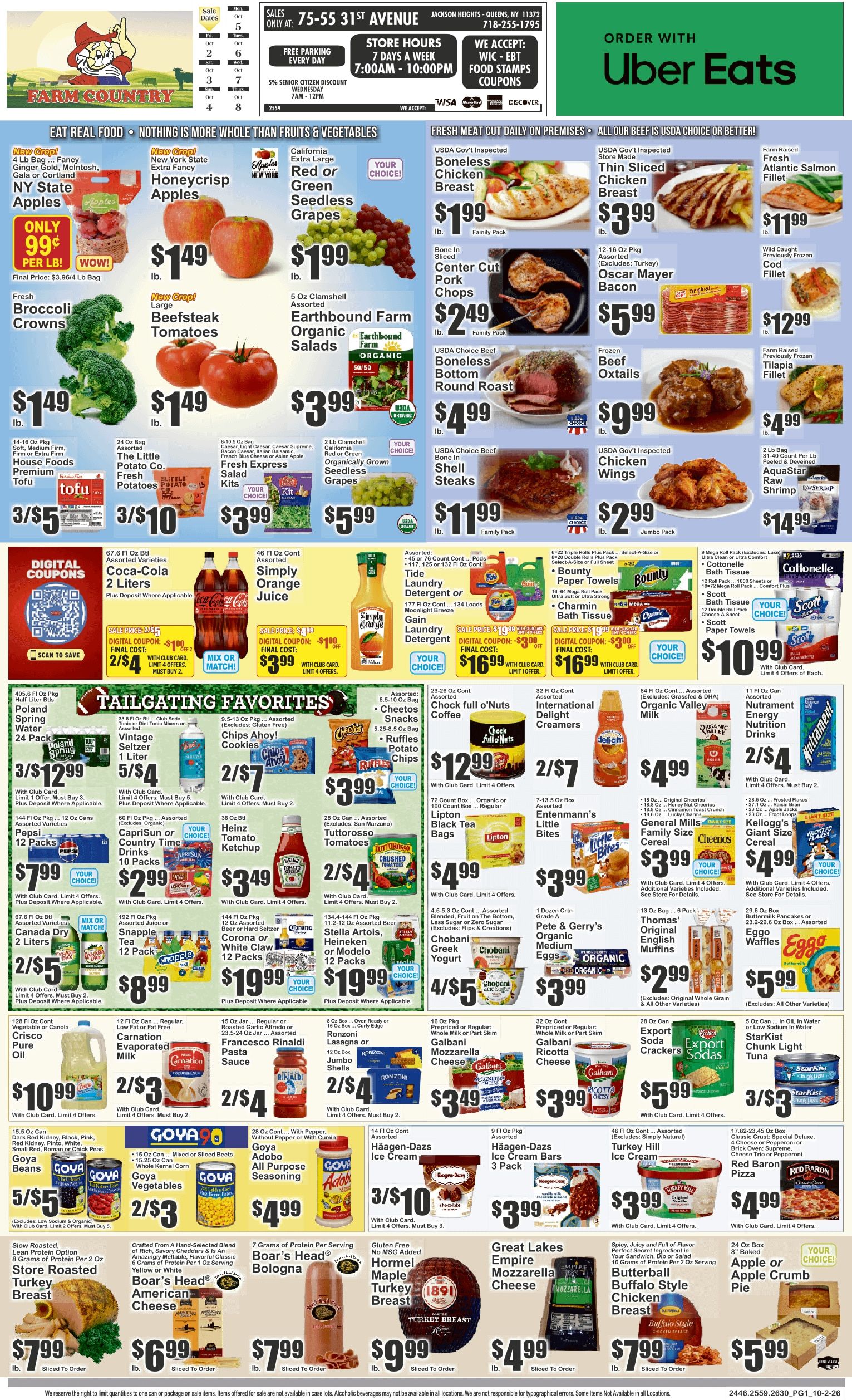 Farm Country (East Elmhurst, NY) Key Food Weekly Ad October 2 - 8, 2026
