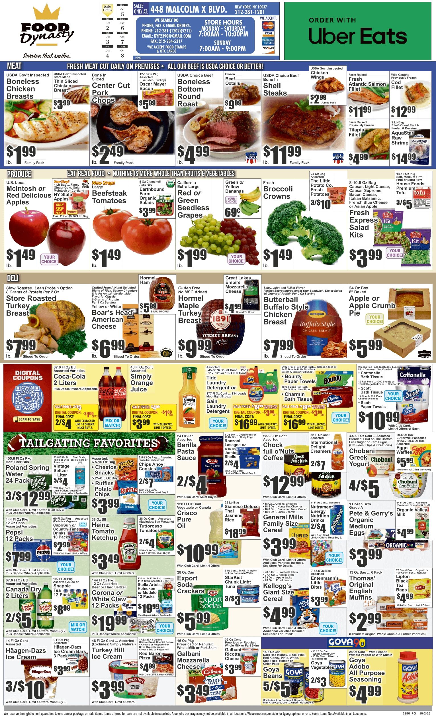 Food Dynasty (New York, NY) Key Food Weekly Ad October 2 - 8, 2026