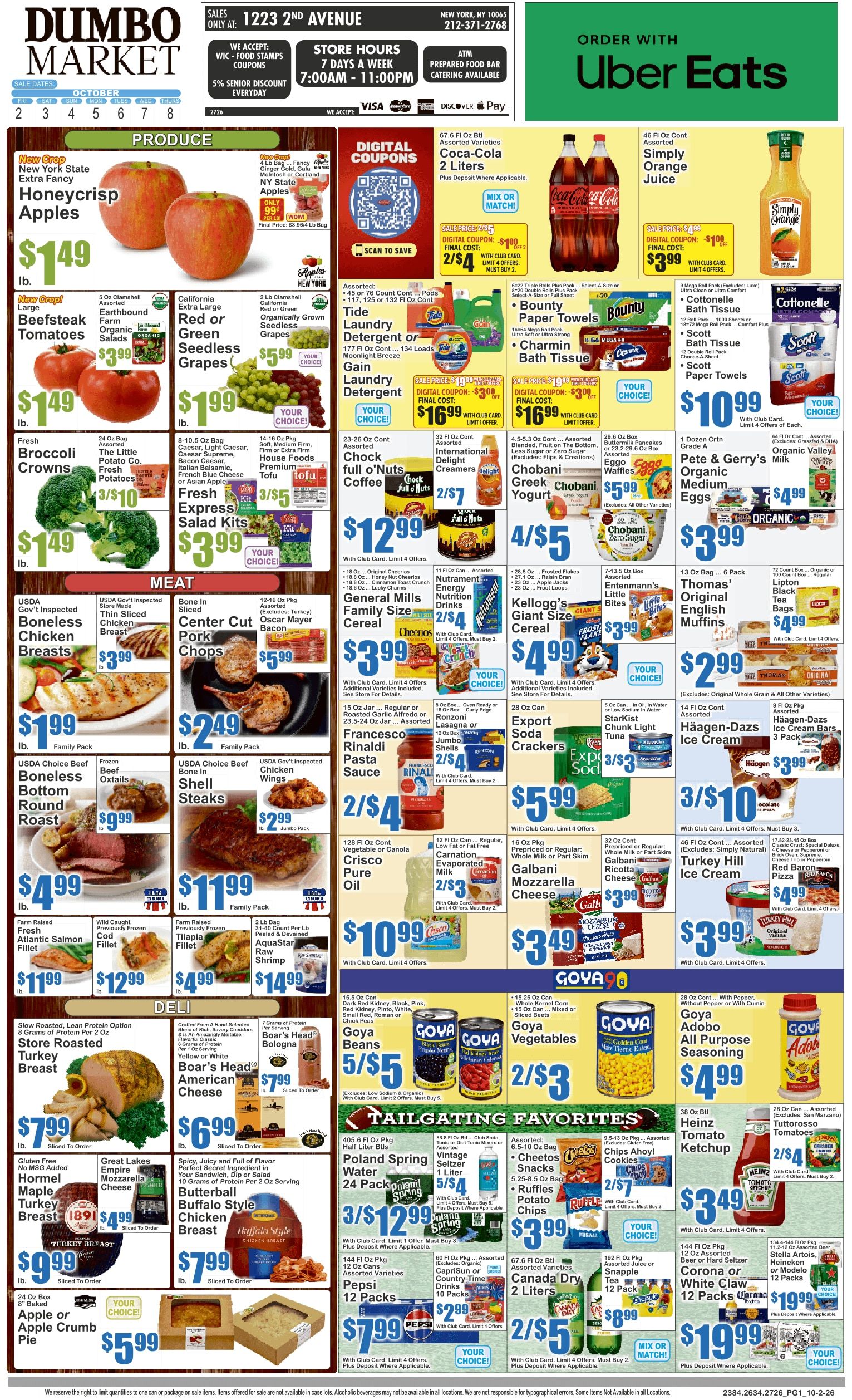 Dumbo Market (New York, NY) Key Food Weekly Ad October 2 - 8, 2026