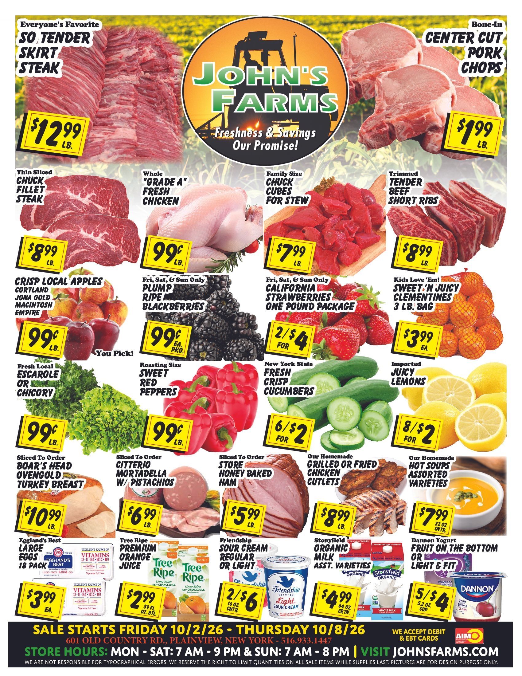 John's Farms Weekly Ad October 2 - 8, 2026