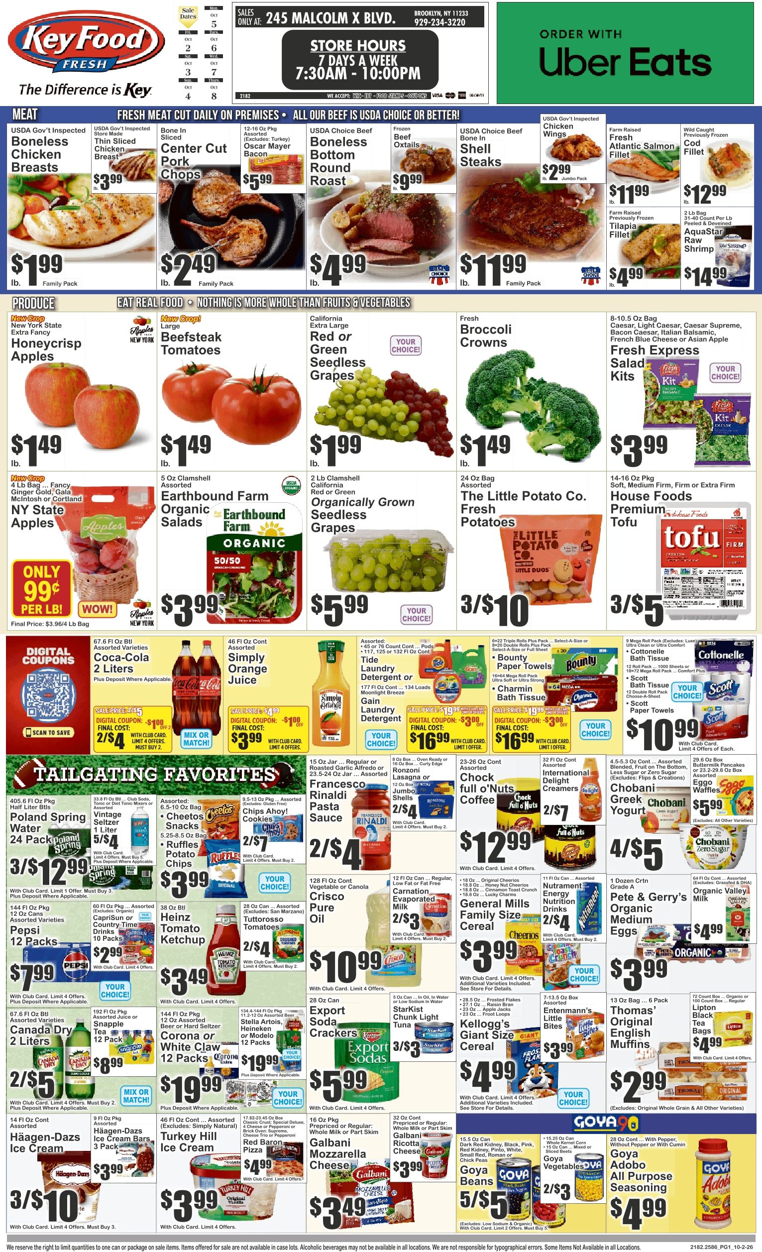 Halsey Traders Market (245 Malcolm X Blvd., Brooklyn, NY) Key Food Weekly Ad October 2 - 8, 2026