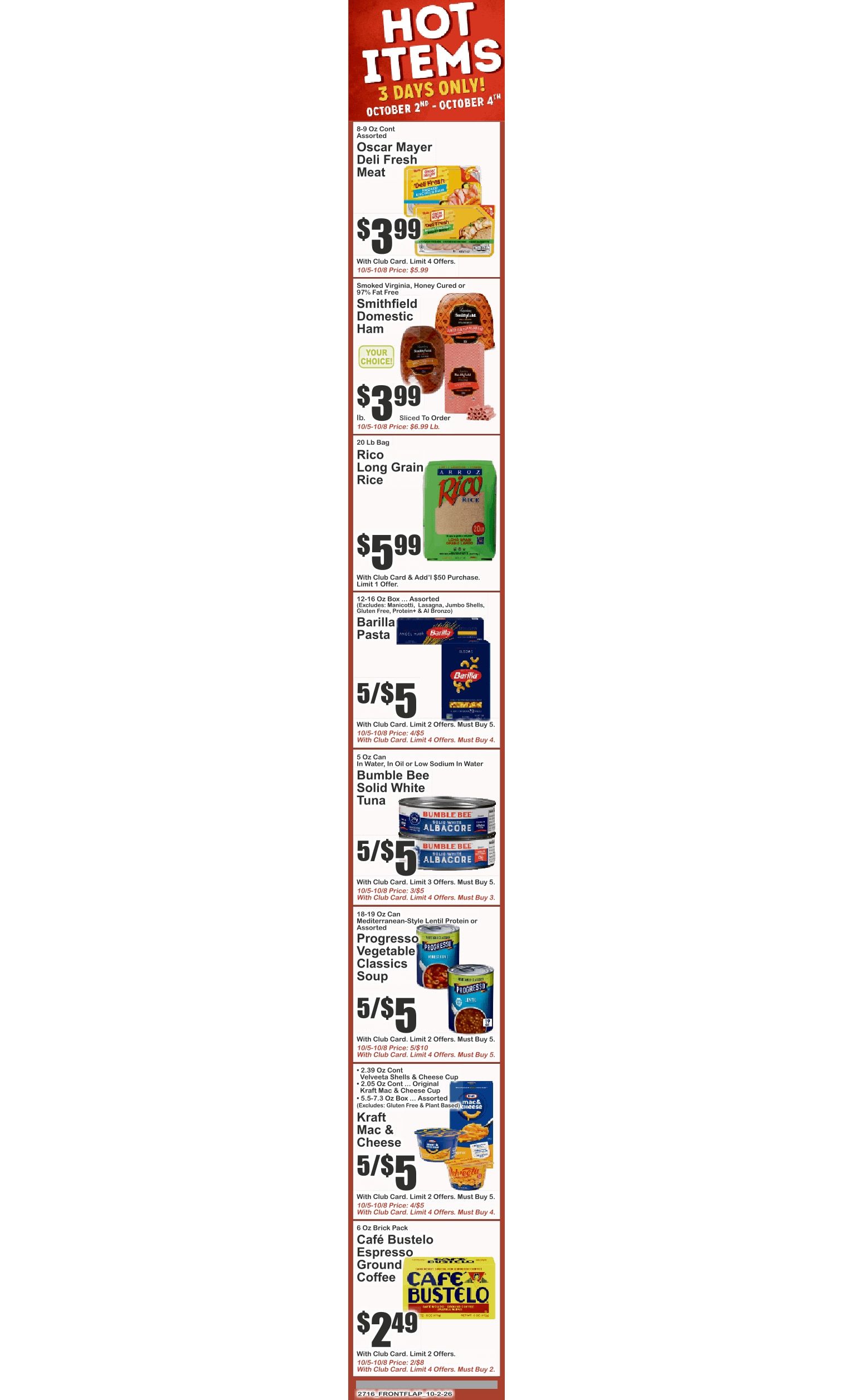 Gala Foods (1759 Middle Country Road, Unit 1, Centereach, NY) Key Food Weekly Ad October 2 - 8, 2026