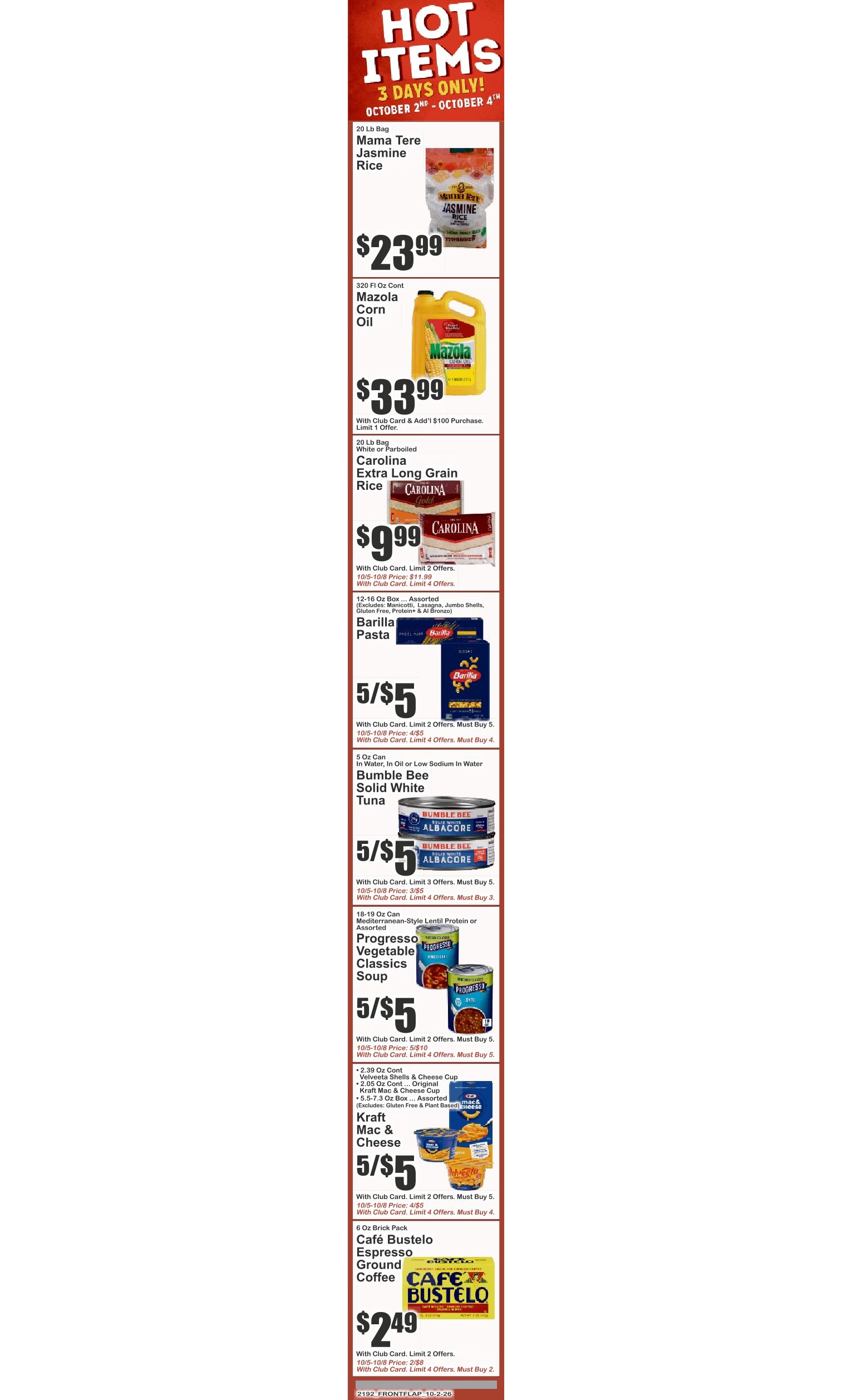 Food Universe (82 W. Kingsbridge Rd., Bronx, NY) Weekly Ad October 2 - 8, 2026