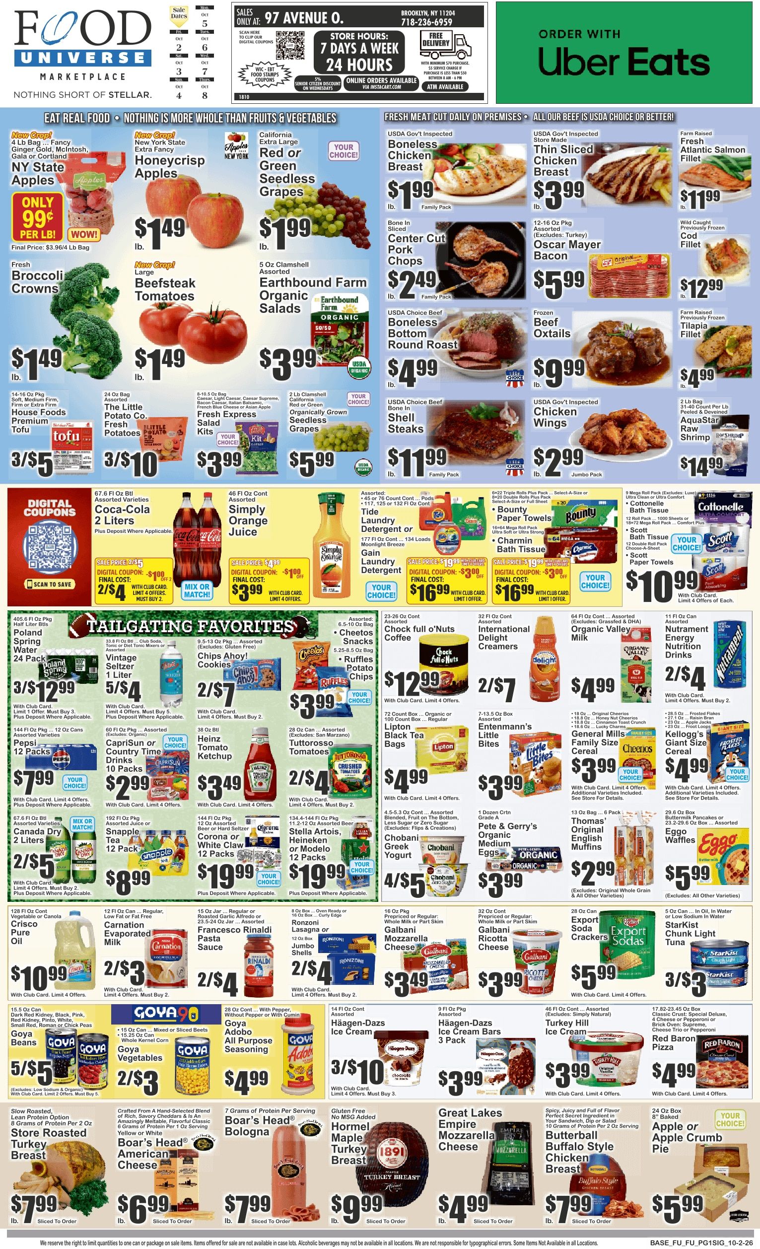 Food Universe (97 Avenue O, Brooklyn, NY) Weekly Ad October 2 - 8, 2026
