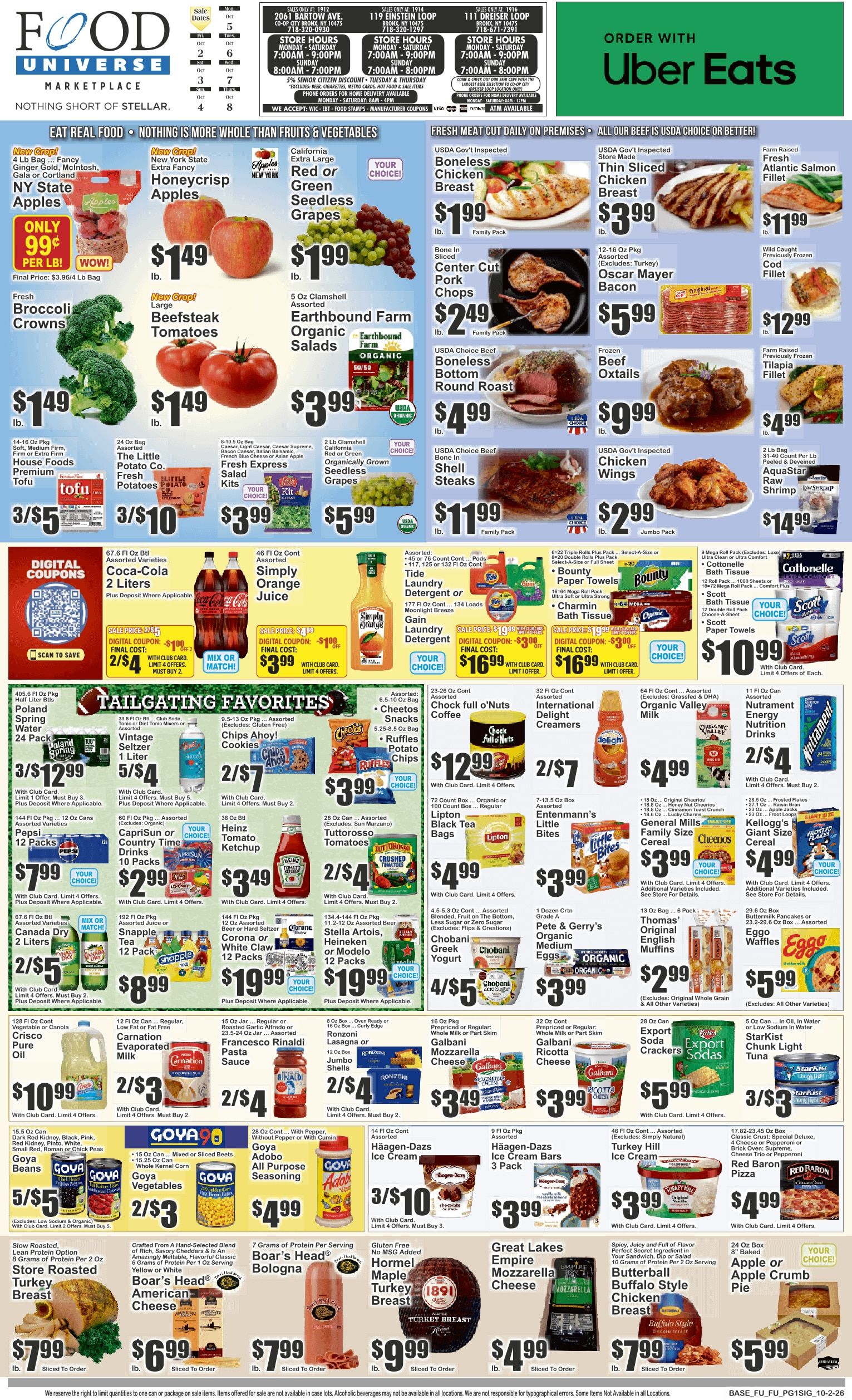 Food Universe Weekly Ad October 2 - 8, 2026