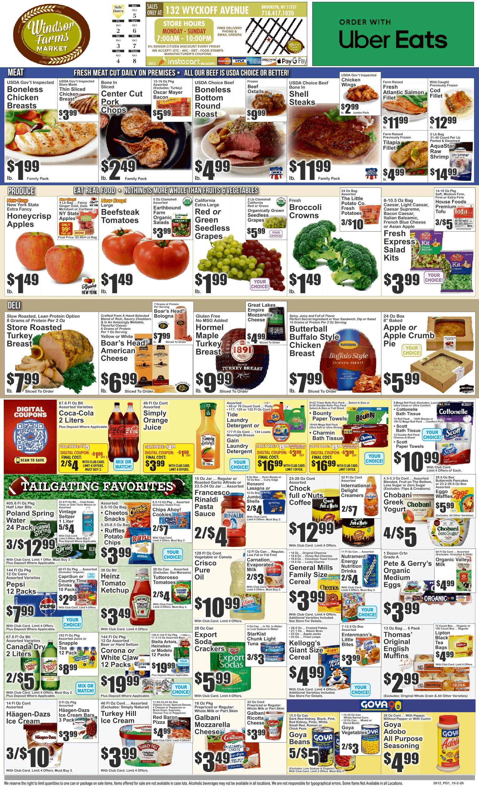 Windsor Farms Market (132 Wyckoff Avenue, Brooklyn, NY) Key Food Weekly Ad October 2 - 8, 2026
