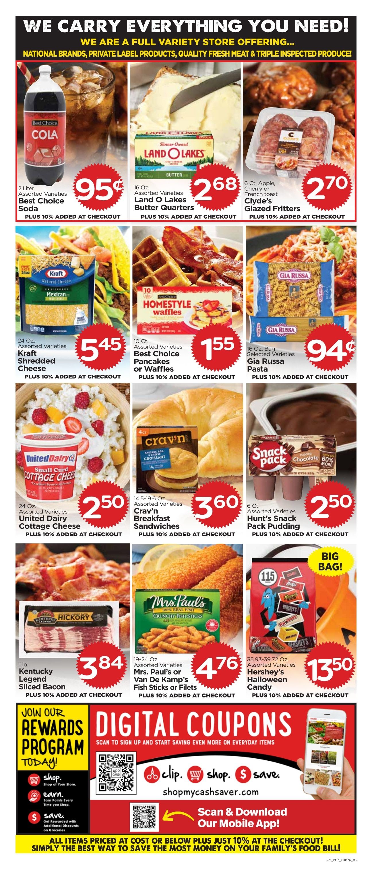 Cash Saver Connellsville Weekly Ad October 8 - 14, 2026