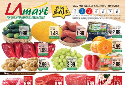 LA Mart Korean Weekly Ad October 2 - 8, 2026