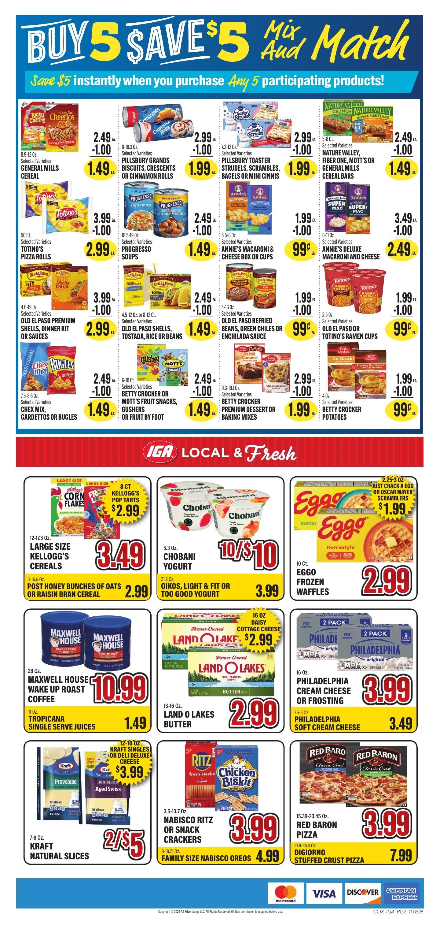 Cox Foods IGA Weekly Ad October 5 - 11, 2026