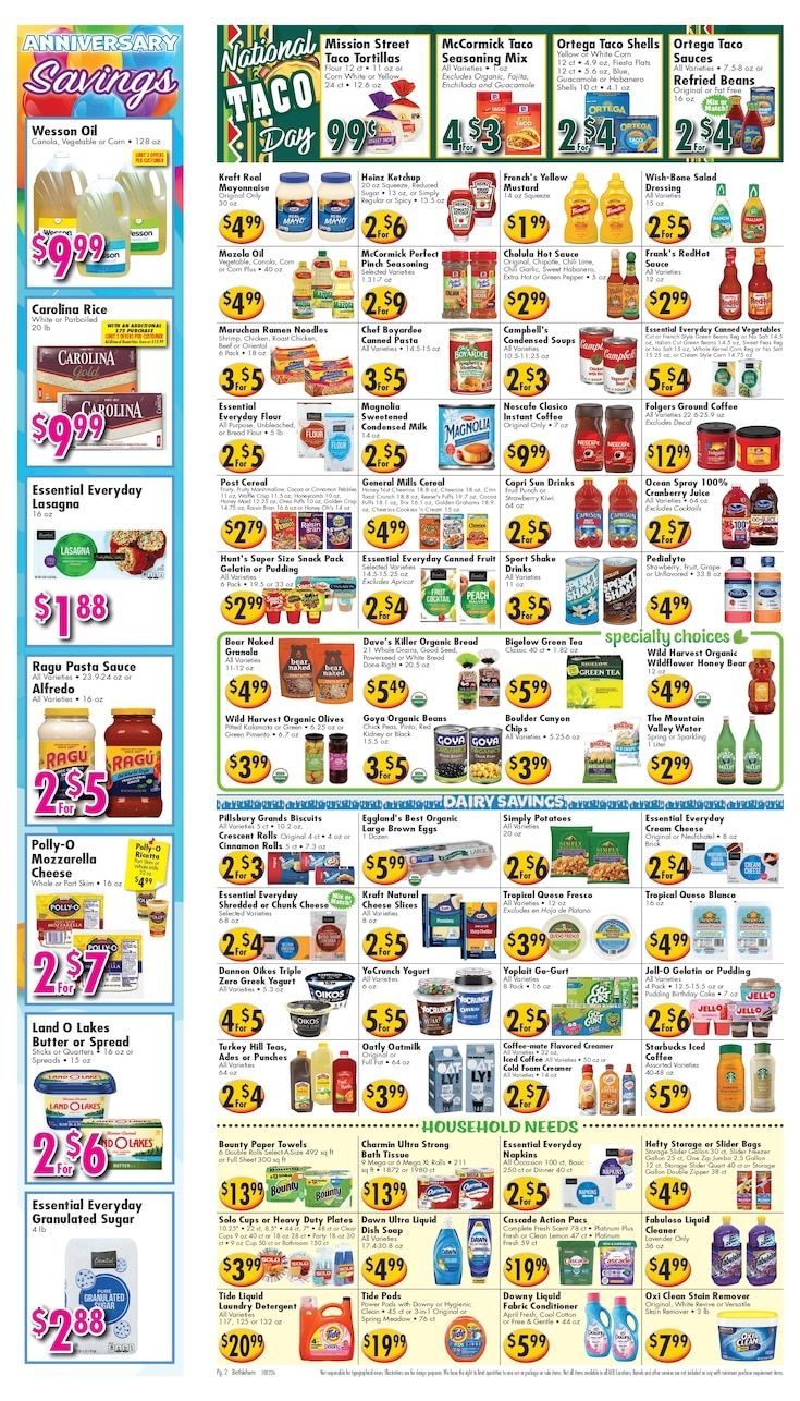 Ideal Food Basket (Bethlehem, PA) Weekly Ad October 2 - 8, 2026