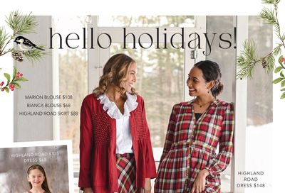 April Cornell Fall Winter Catalog Weekly Ad October 2, 2026 - January 31, 2027