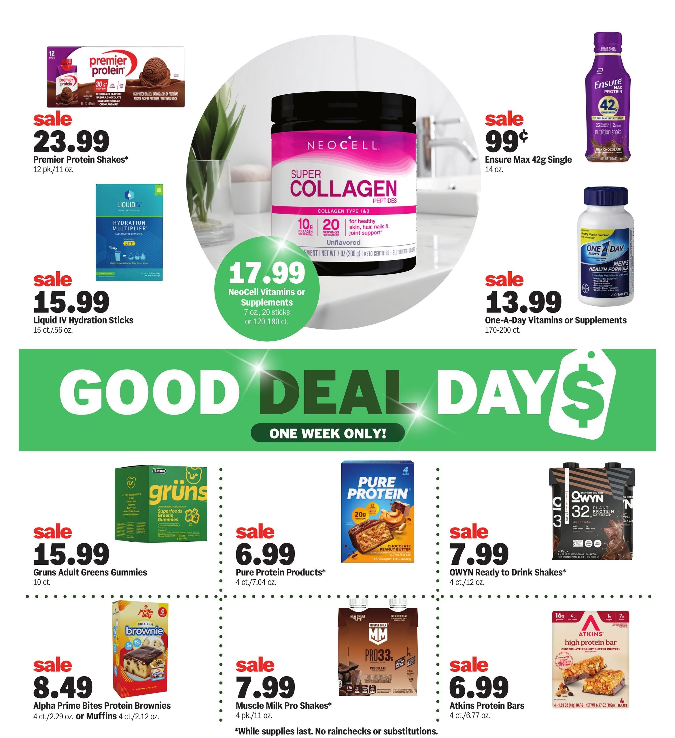 Meijer (Chicago Area, IL) good deal days. one week only! Weekly Ad October 7 - 13, 2026