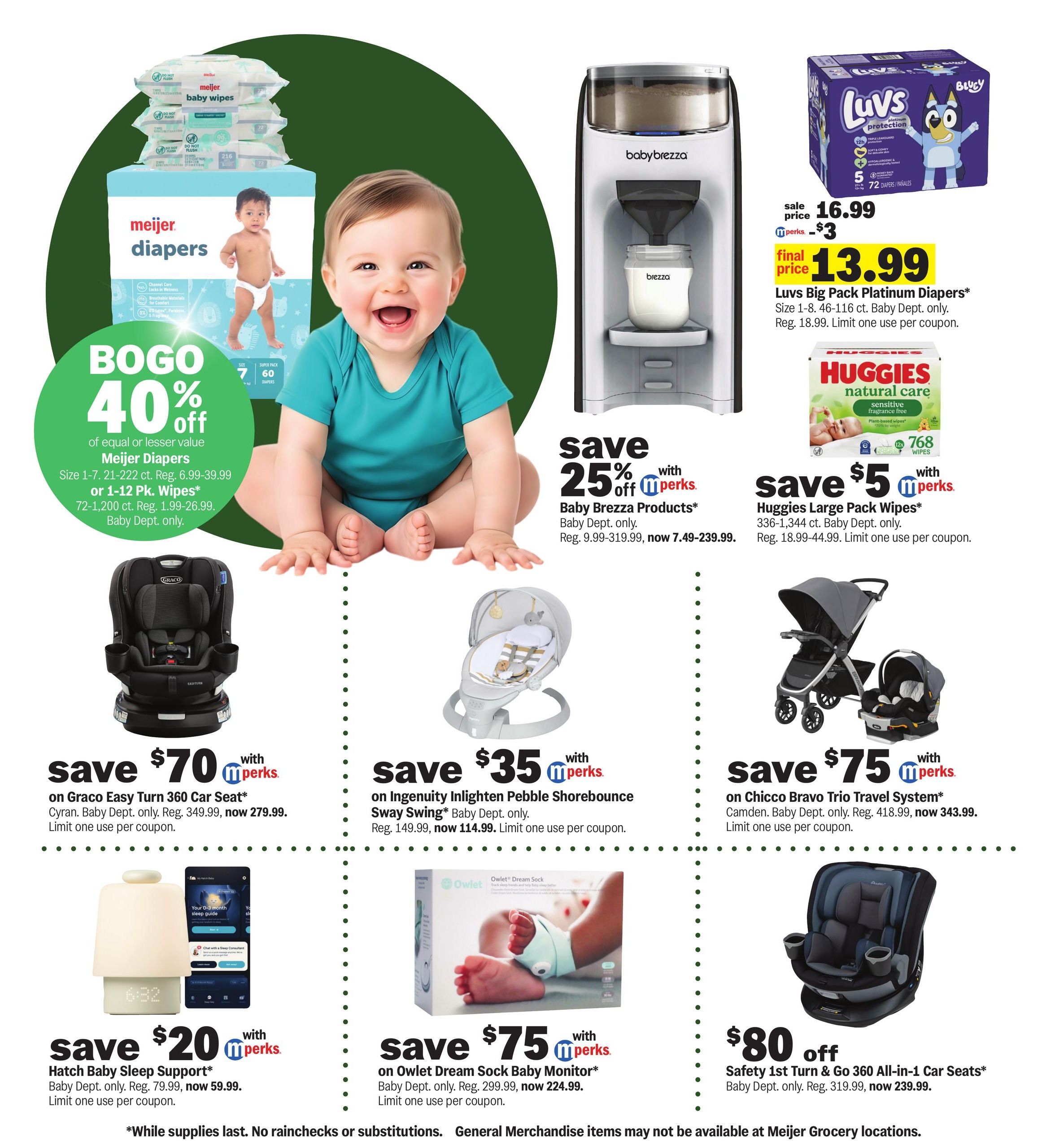 Meijer (Carmel Area, IN) good deal days. one week only! Weekly Ad October 7 - 13, 2026