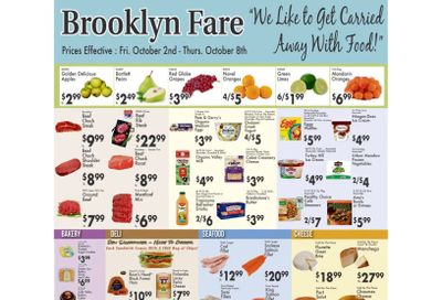 Brooklyn Fare Weekly Ad October 2 - 8, 2026