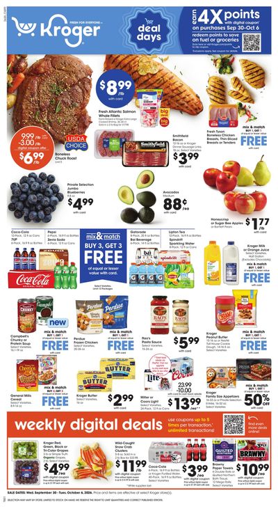 Kroger Weekly Ad September 30 - October 6, 2026