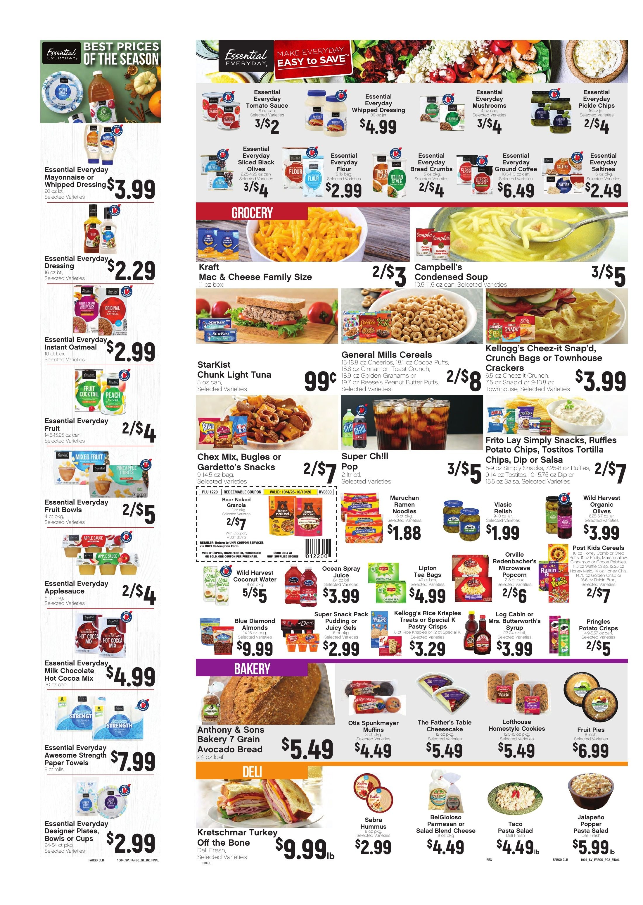 Krause's SuperValu Weekly Ad October 5 - 11, 2026