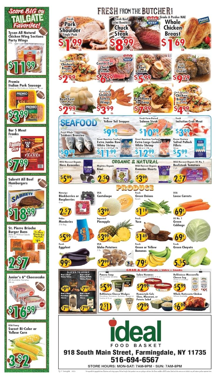 Ideal Food Basket (Farmingdale, NY) Weekly Ad October 2 - 8, 2026