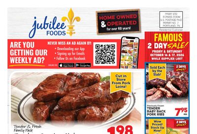 Jubilee Foods Pearl River Weekly Ad October 15 - 21, 2026