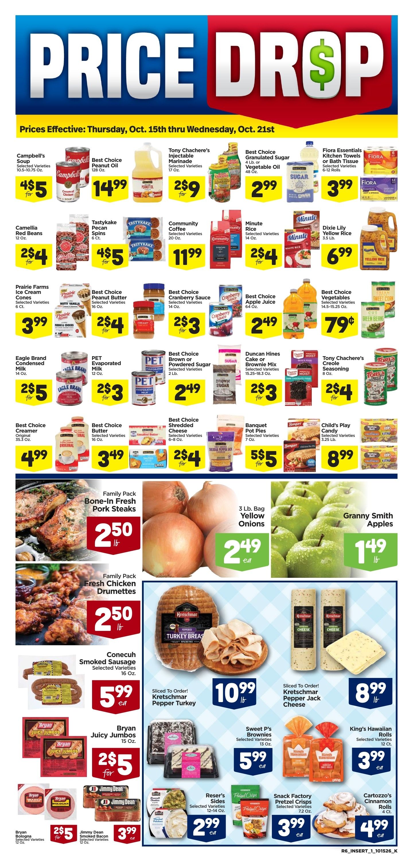 Jubilee Foods Pearl River Weekly Ad October 15 - 21, 2026