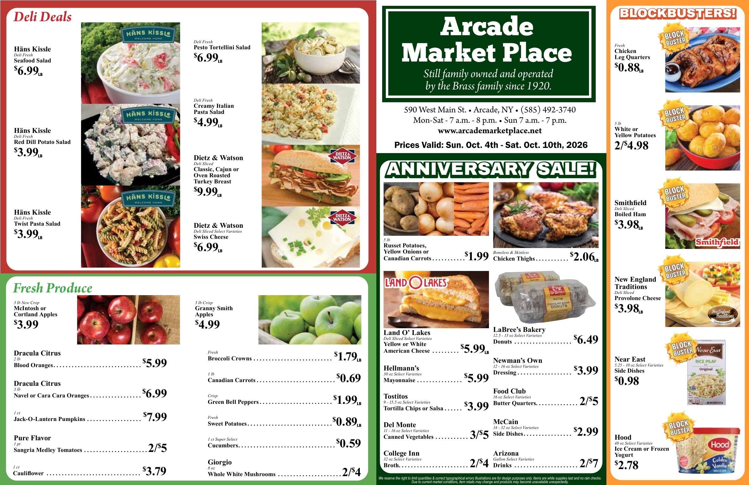 Arcade Market Place Weekly Ad October 4 - 10, 2026