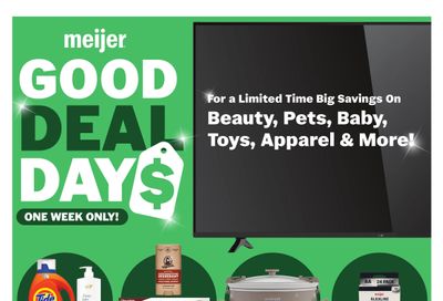 Meijer (Covington Area, IN) good deal days. one week only! Weekly Ad October 7 - 13, 2026