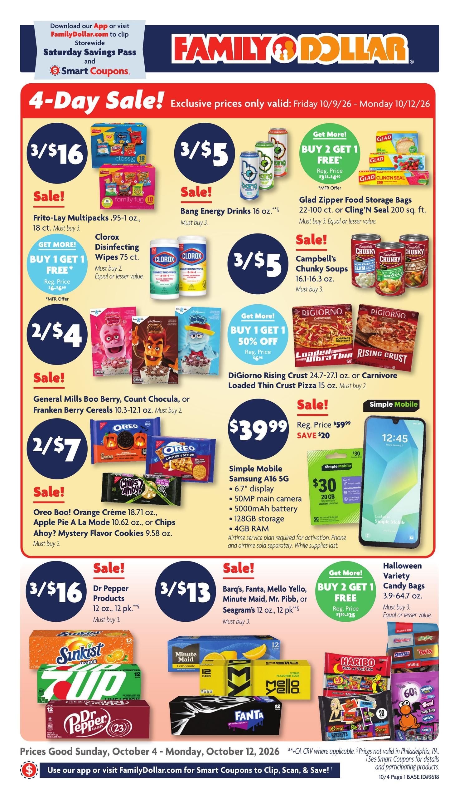 Family Dollar (Andalusia Area, AL) Weekly Ad October 4 - 12, 2026