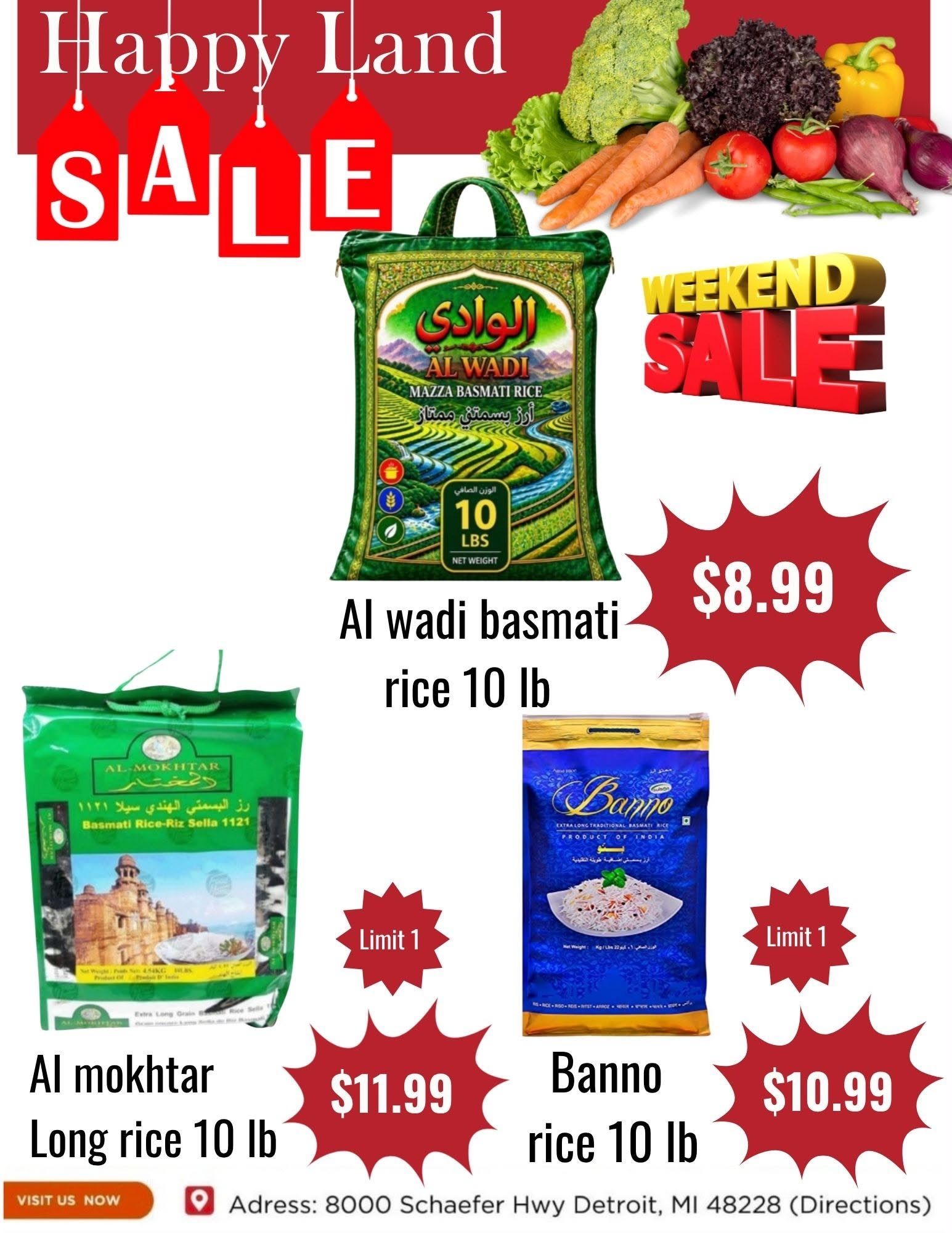 Happy Land Market (8000 Schaefer Highway, Detroit, MI) Weekly Ad October 3 - 3, 2026