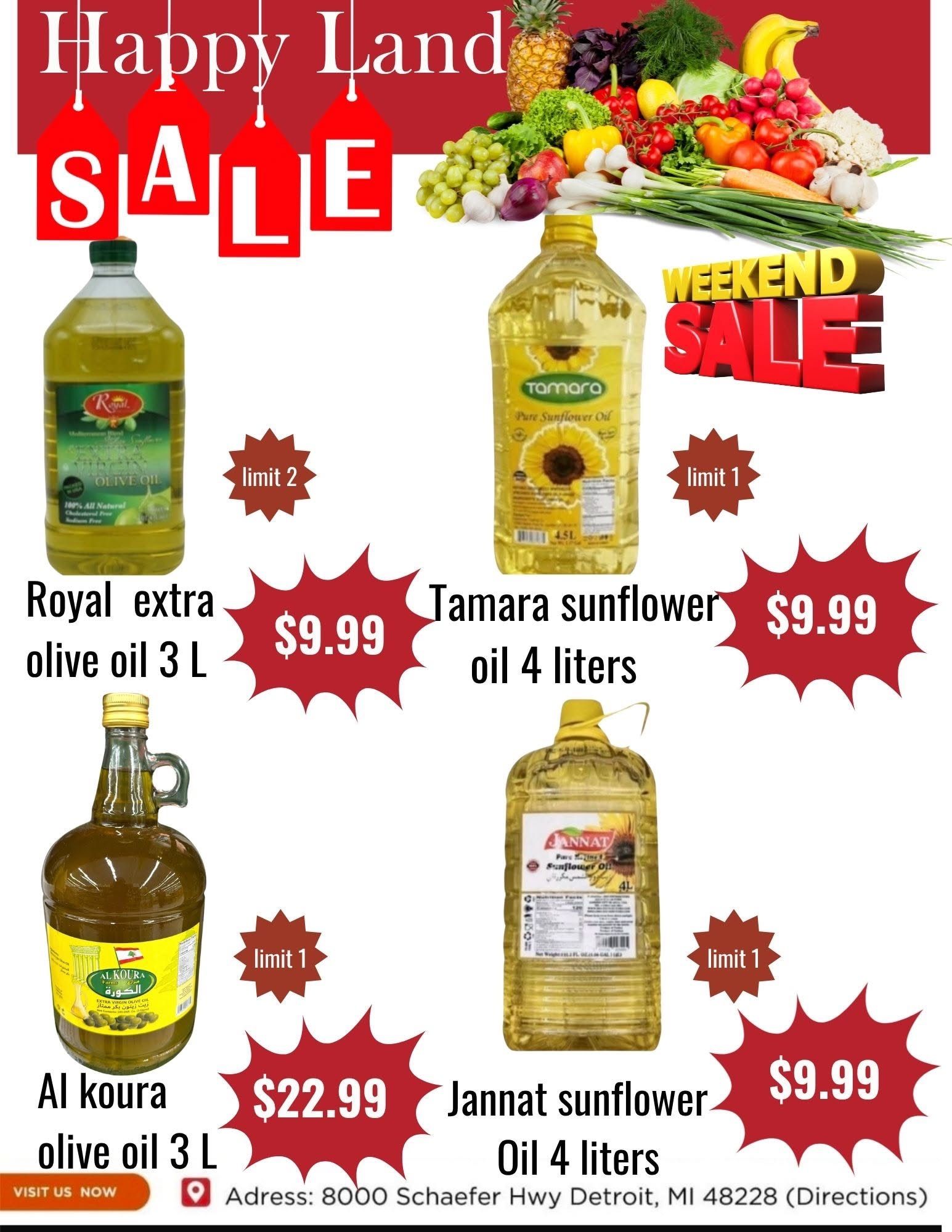 Happy Land Market (8000 Schaefer Highway, Detroit, MI) Weekly Ad October 3 - 3, 2026