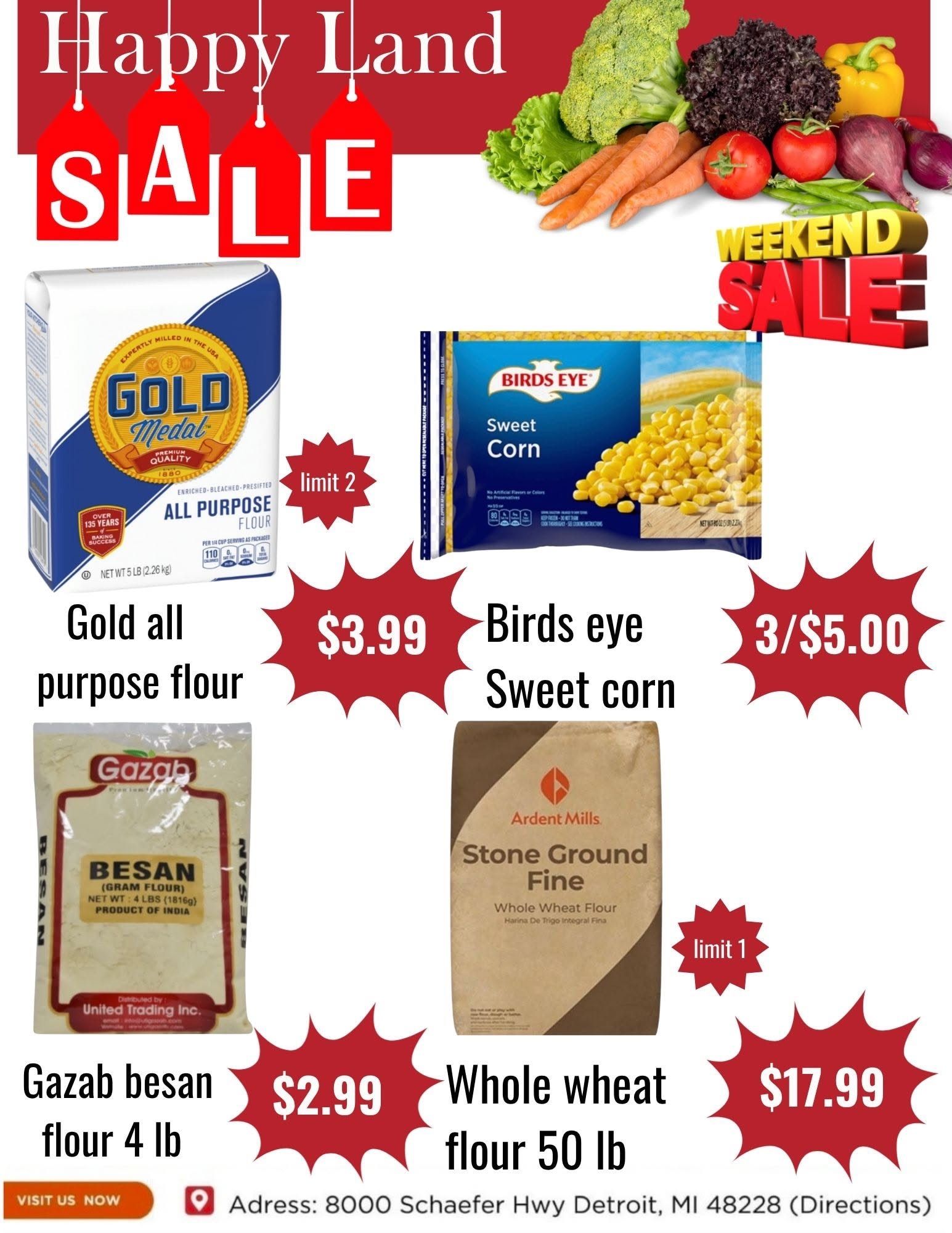 Happy Land Market (8000 Schaefer Highway, Detroit, MI) Weekly Ad October 3 - 3, 2026