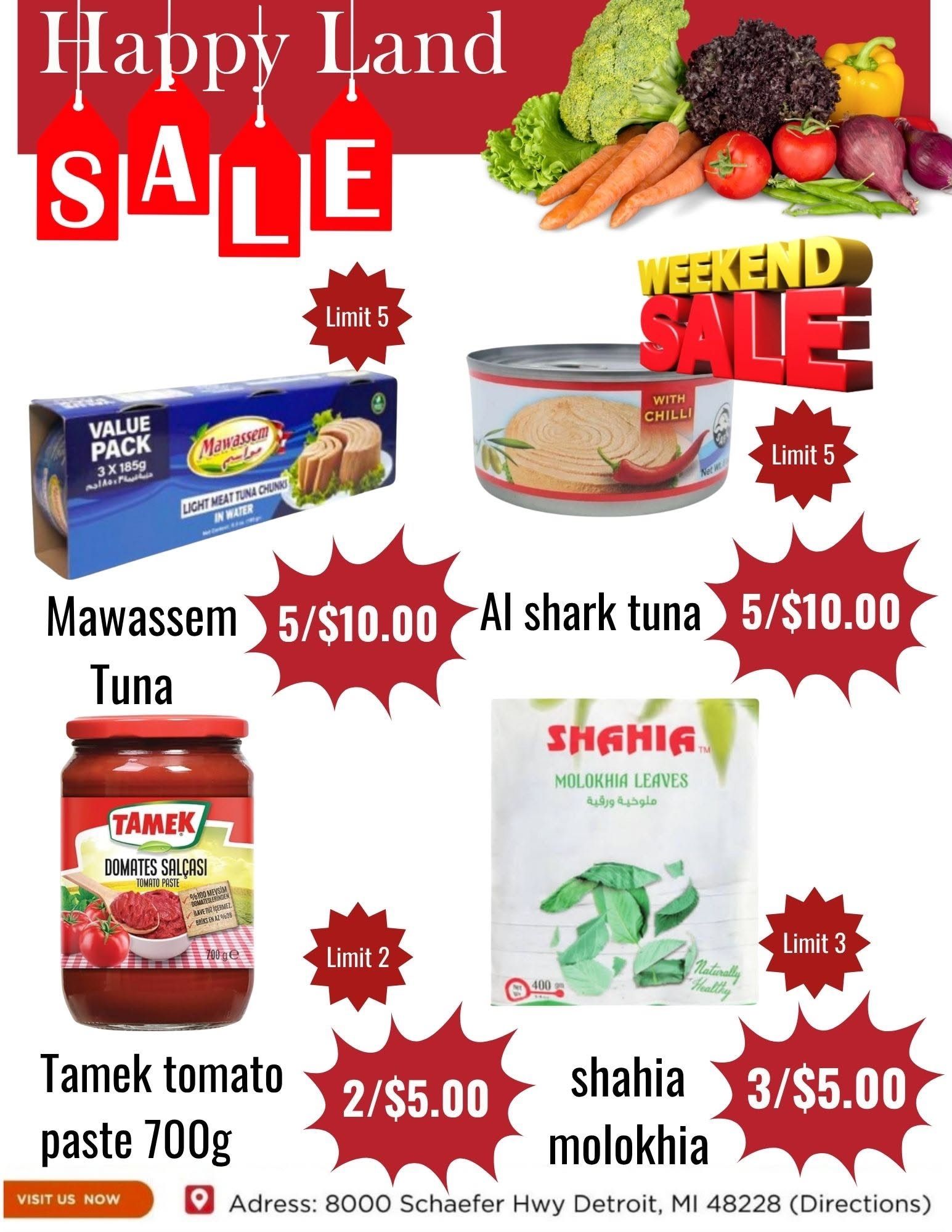 Happy Land Market (8000 Schaefer Highway, Detroit, MI) Weekly Ad October 3 - 3, 2026