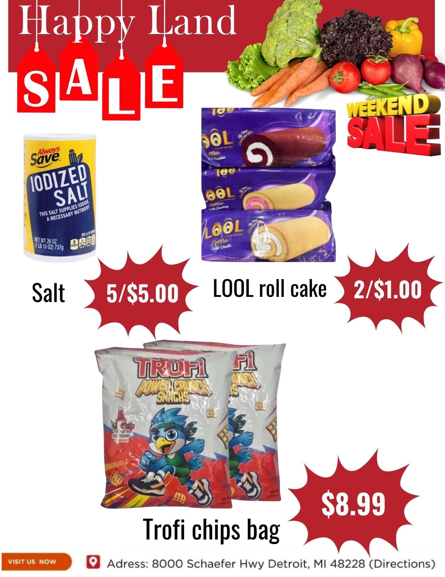 Happy Land Market (8000 Schaefer Highway, Detroit, MI) Weekly Ad October 3 - 3, 2026