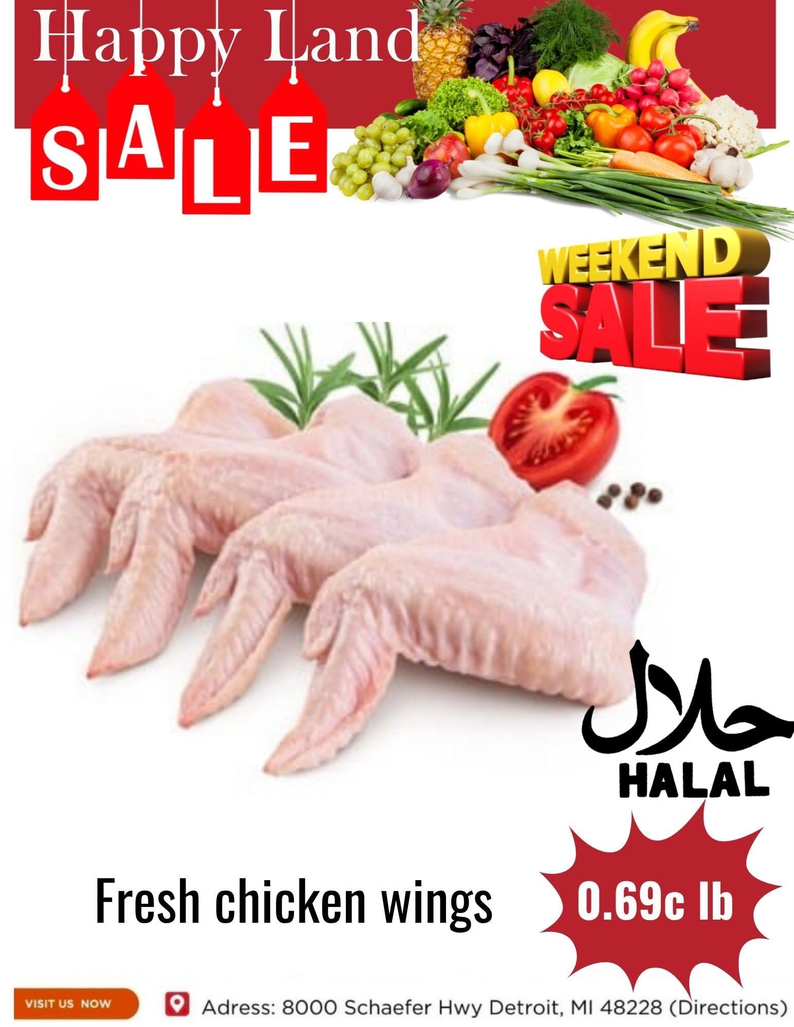 Happy Land Market (8000 Schaefer Highway, Detroit, MI) Weekly Ad October 3 - 3, 2026