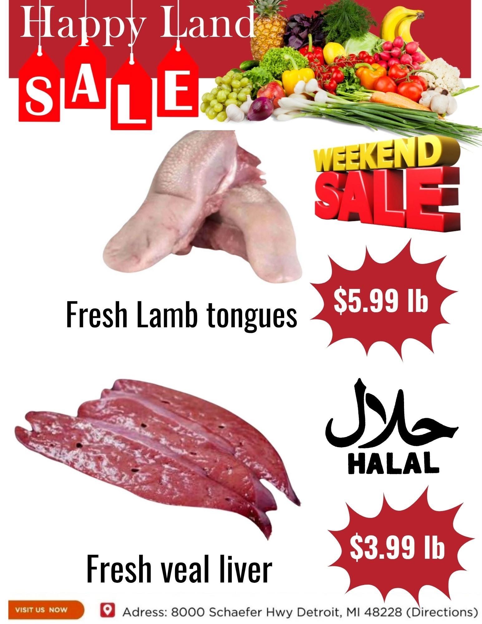 Happy Land Market (8000 Schaefer Highway, Detroit, MI) Weekly Ad October 3 - 3, 2026