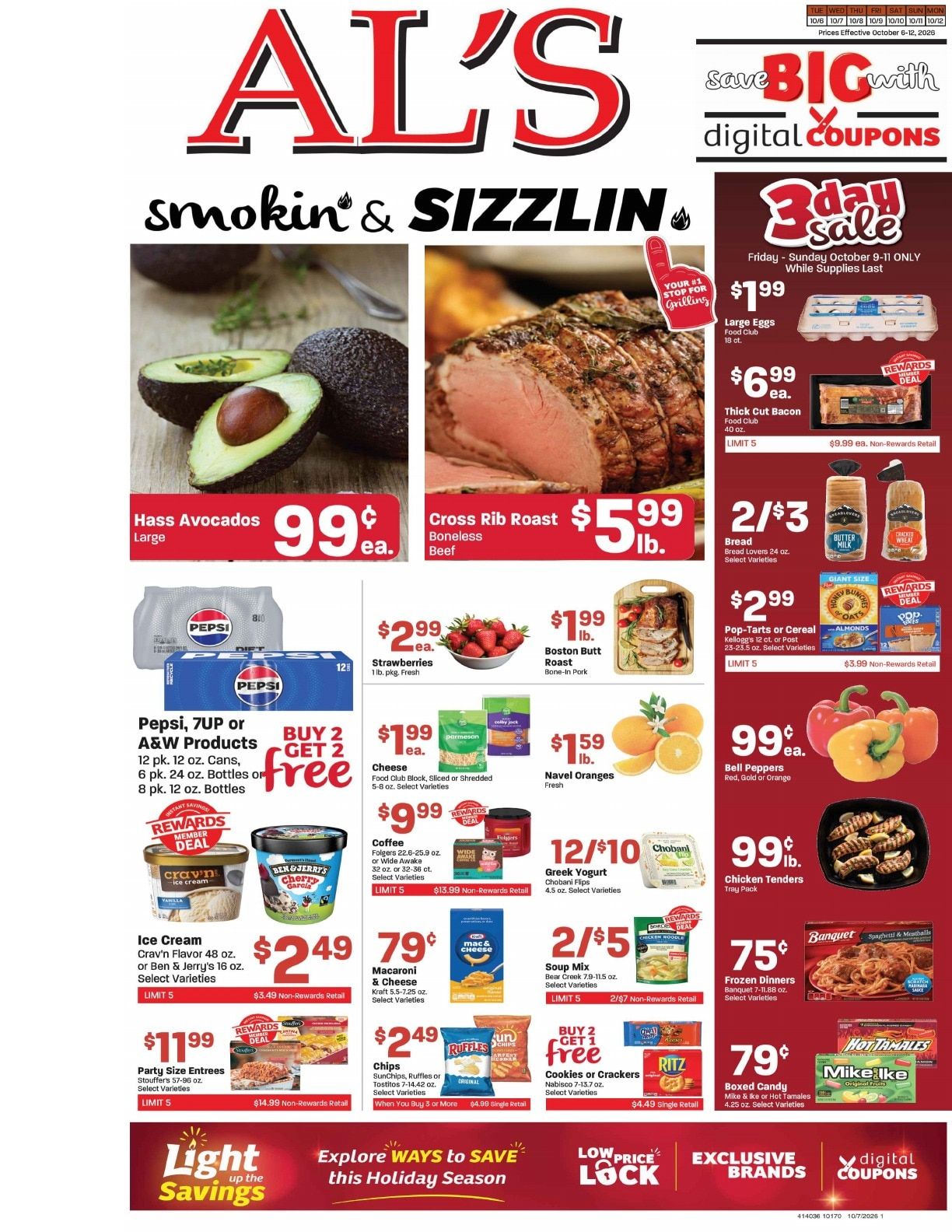 Al's Foodtown Weekly Ad October 6 - 12, 2026