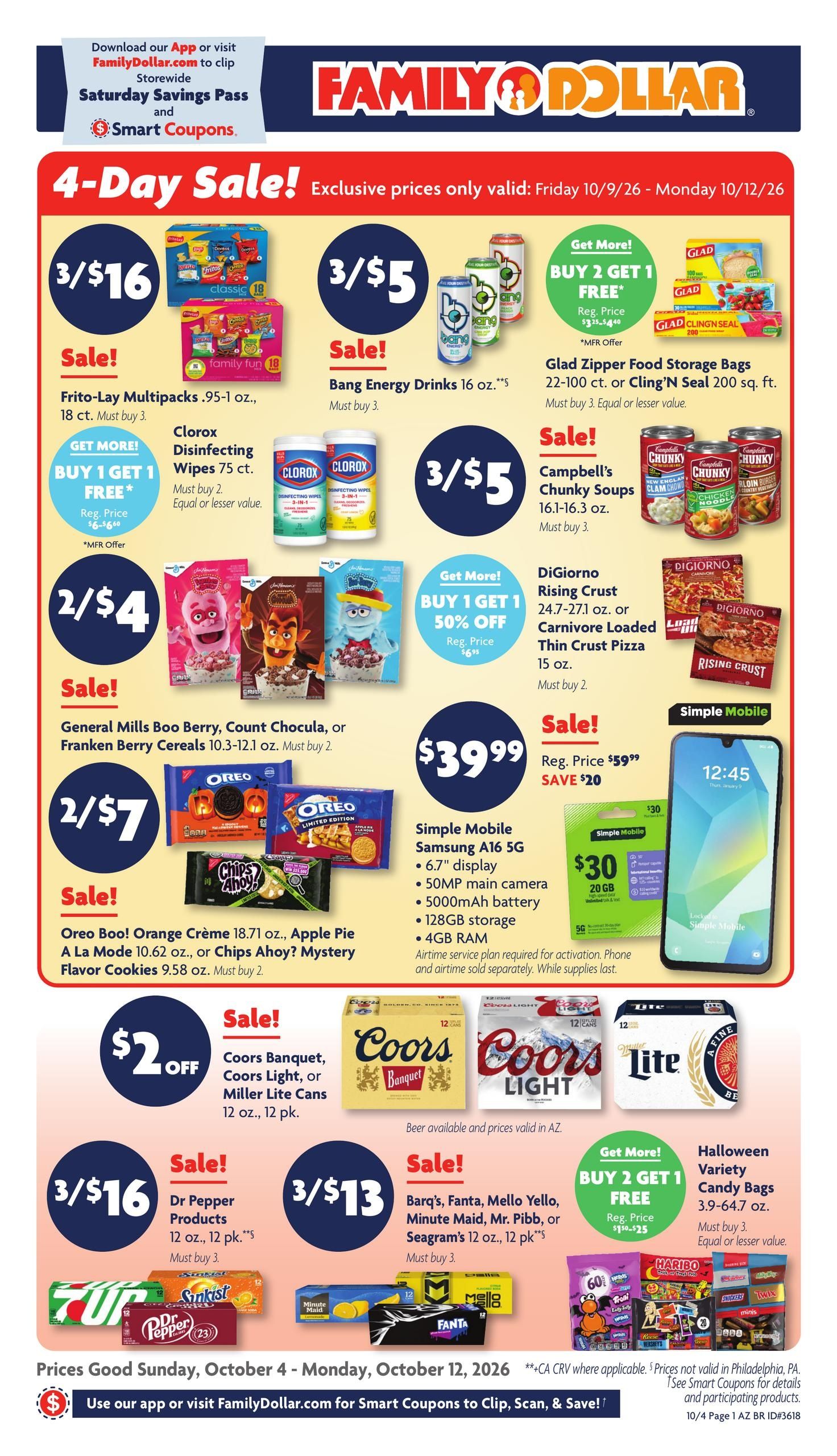 Family Dollar (Ajo Area, AZ) Weekly Ad October 4 - 12, 2026