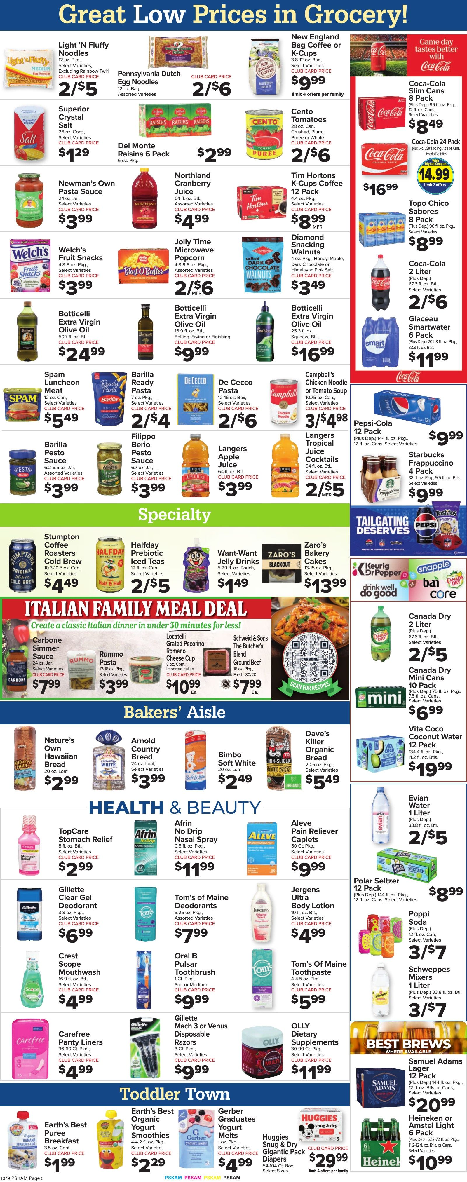 Foodtown Weekly Ad October 9 - 15, 2026